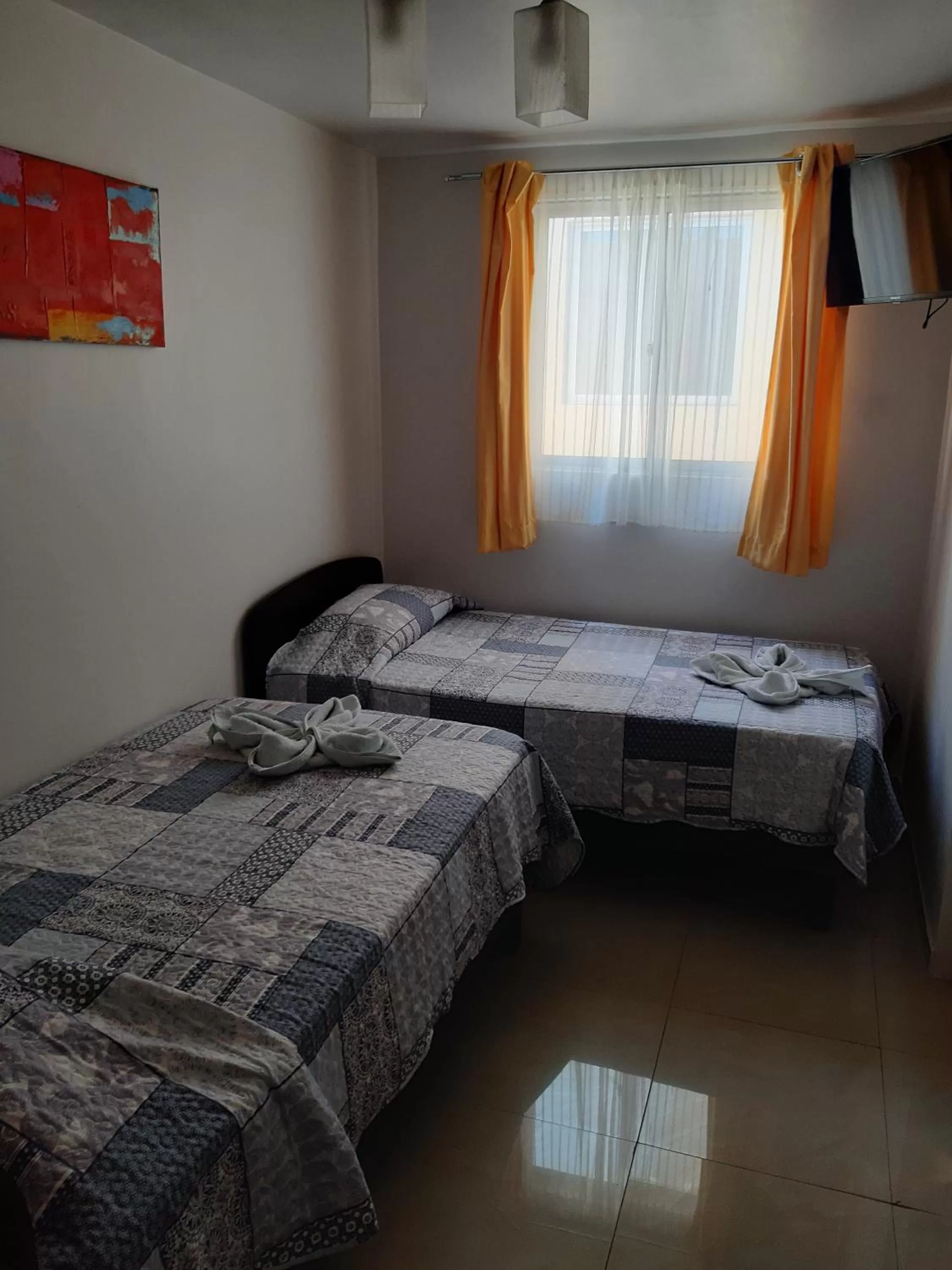 Bed in Hostal D' Silvia