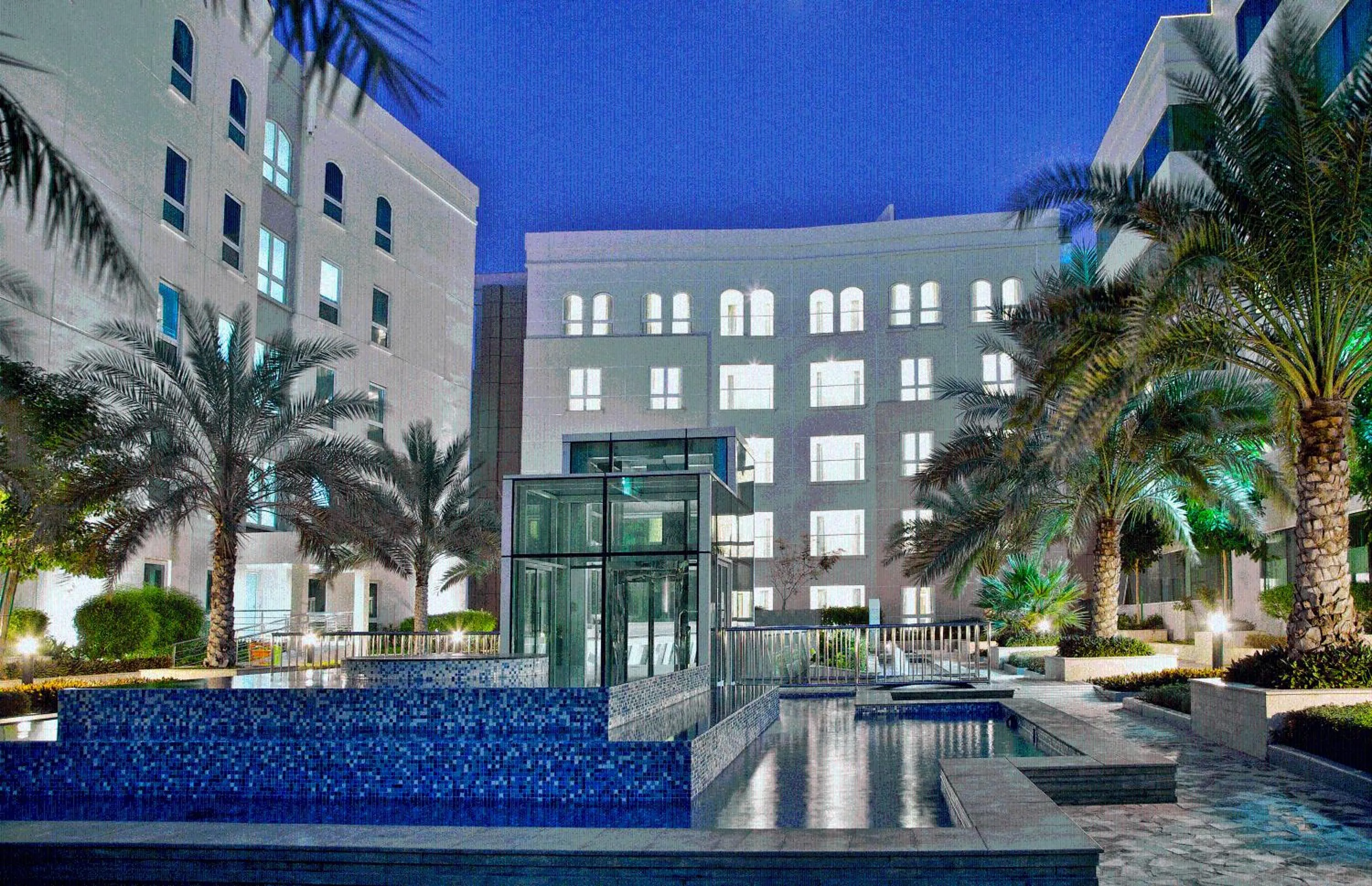 Facade/entrance in Millennium Executive Apartments Muscat