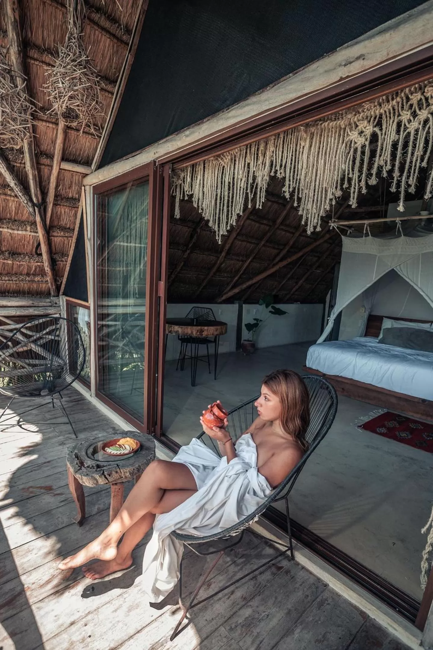 People in Hidden Treehouse Tulum Eco-Hotel