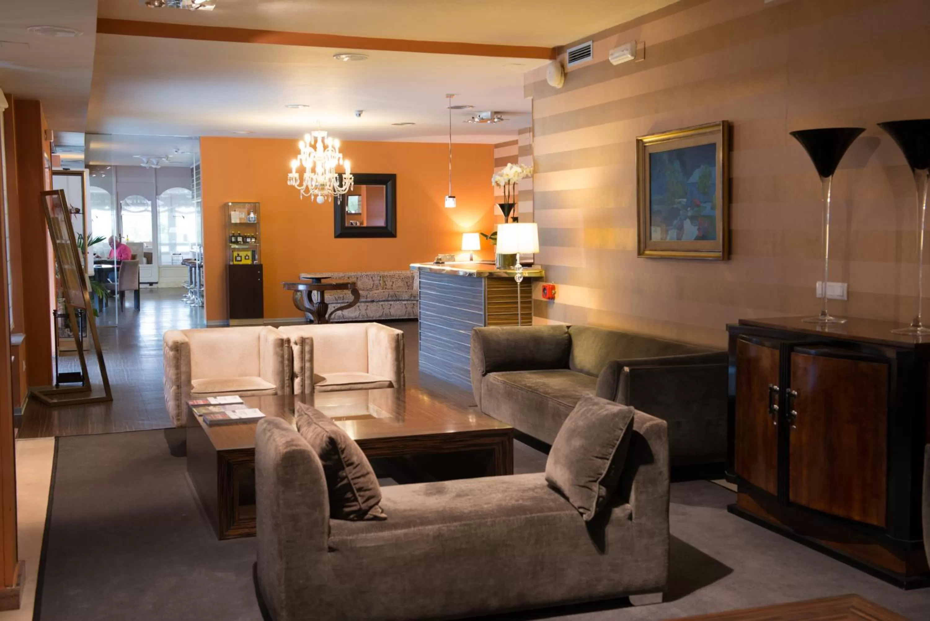 Lobby or reception in Hotel Santiago Apóstol