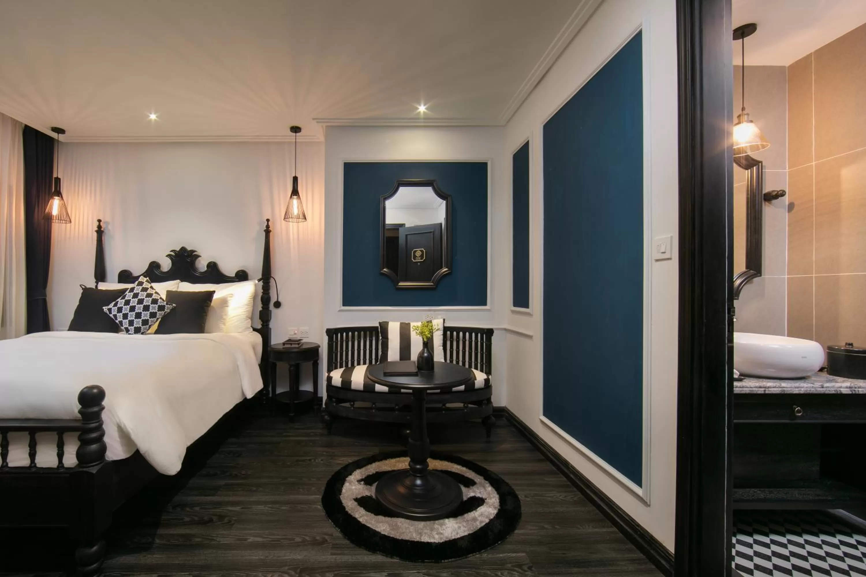 Seating area, Bed in JM Marvel Hotel & Spa