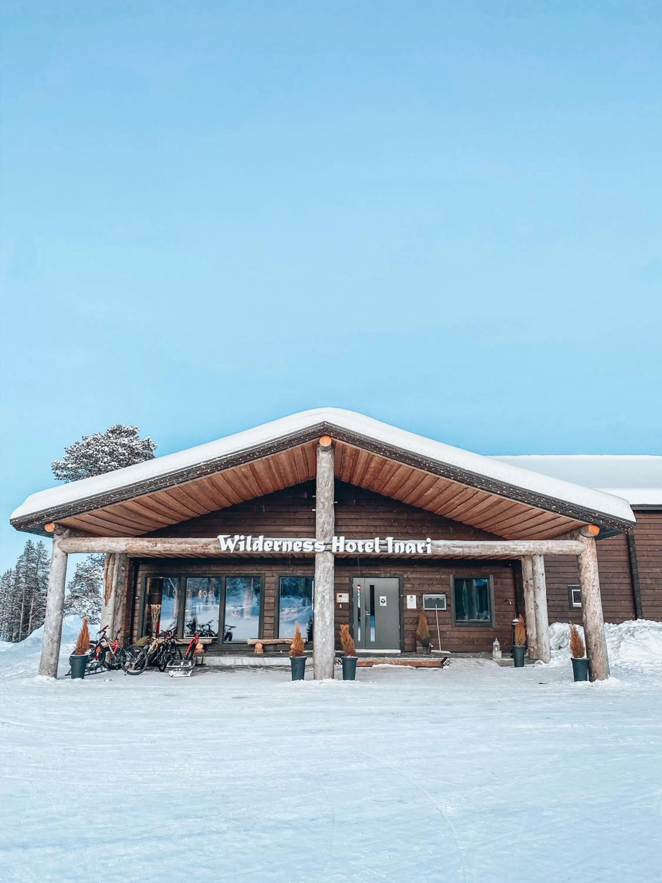 Facade/entrance in Wilderness Hotel Inari & Igloos