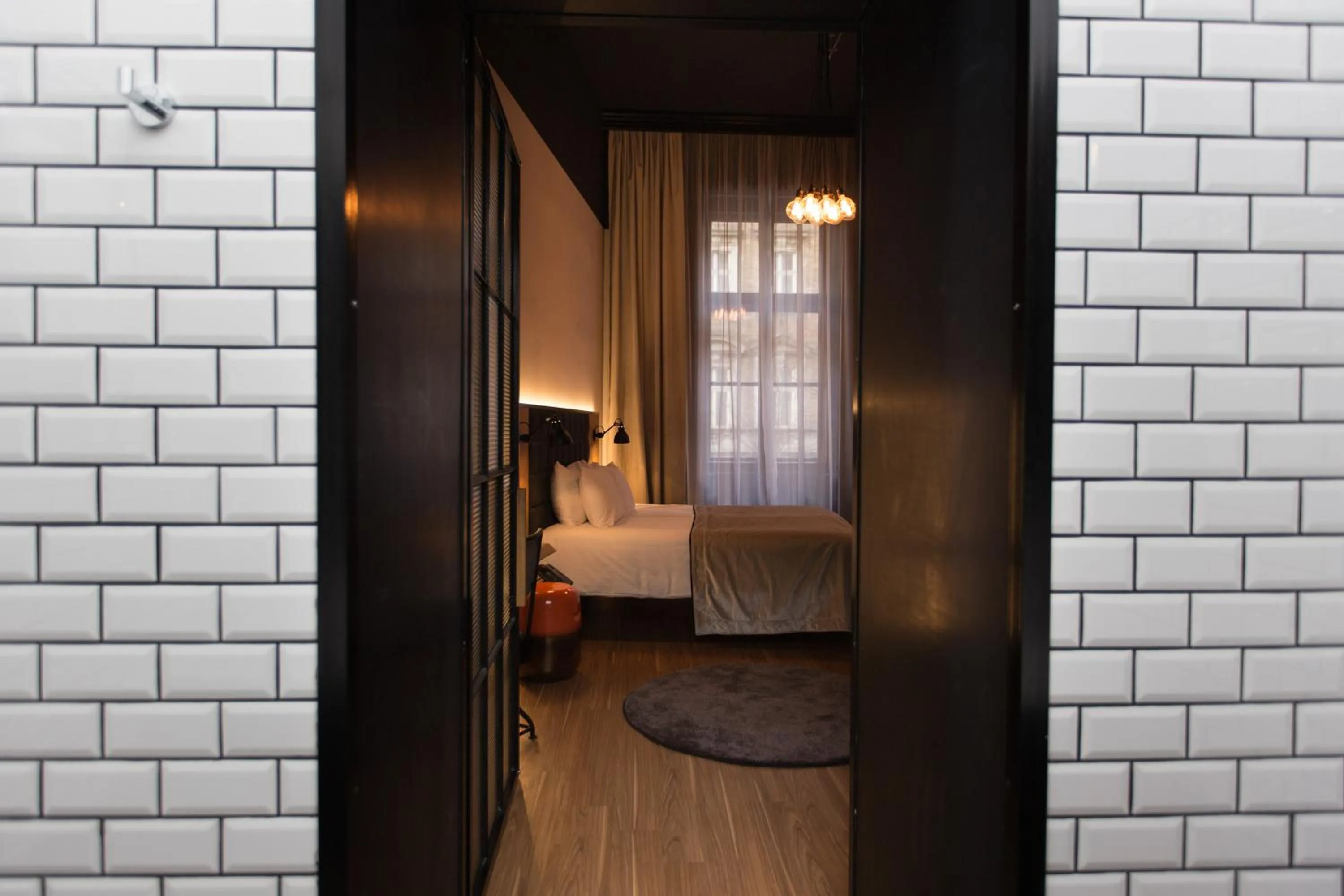 Bed in Hotel Rum Budapest