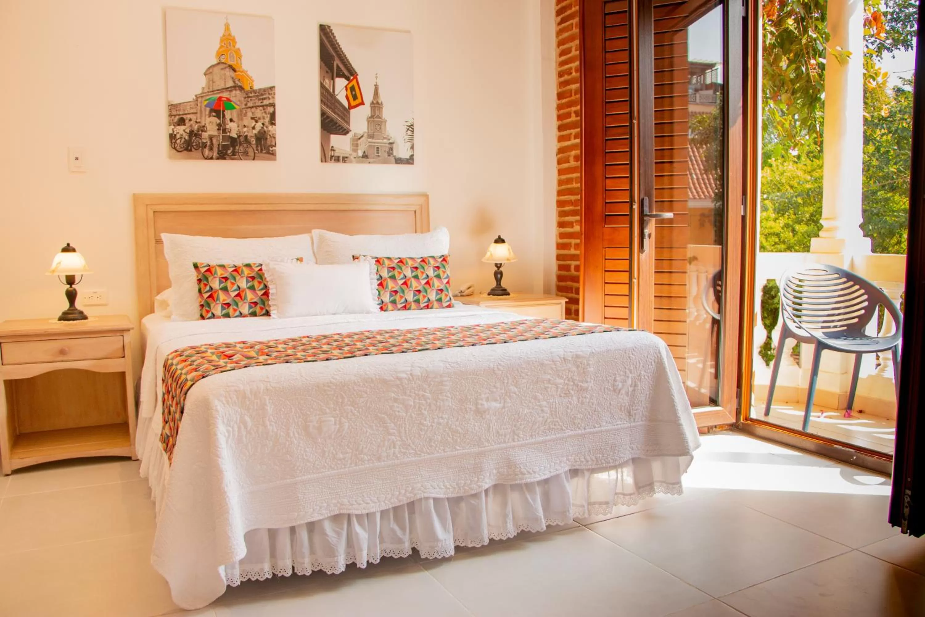 Bed in Hotel Casa La Fe