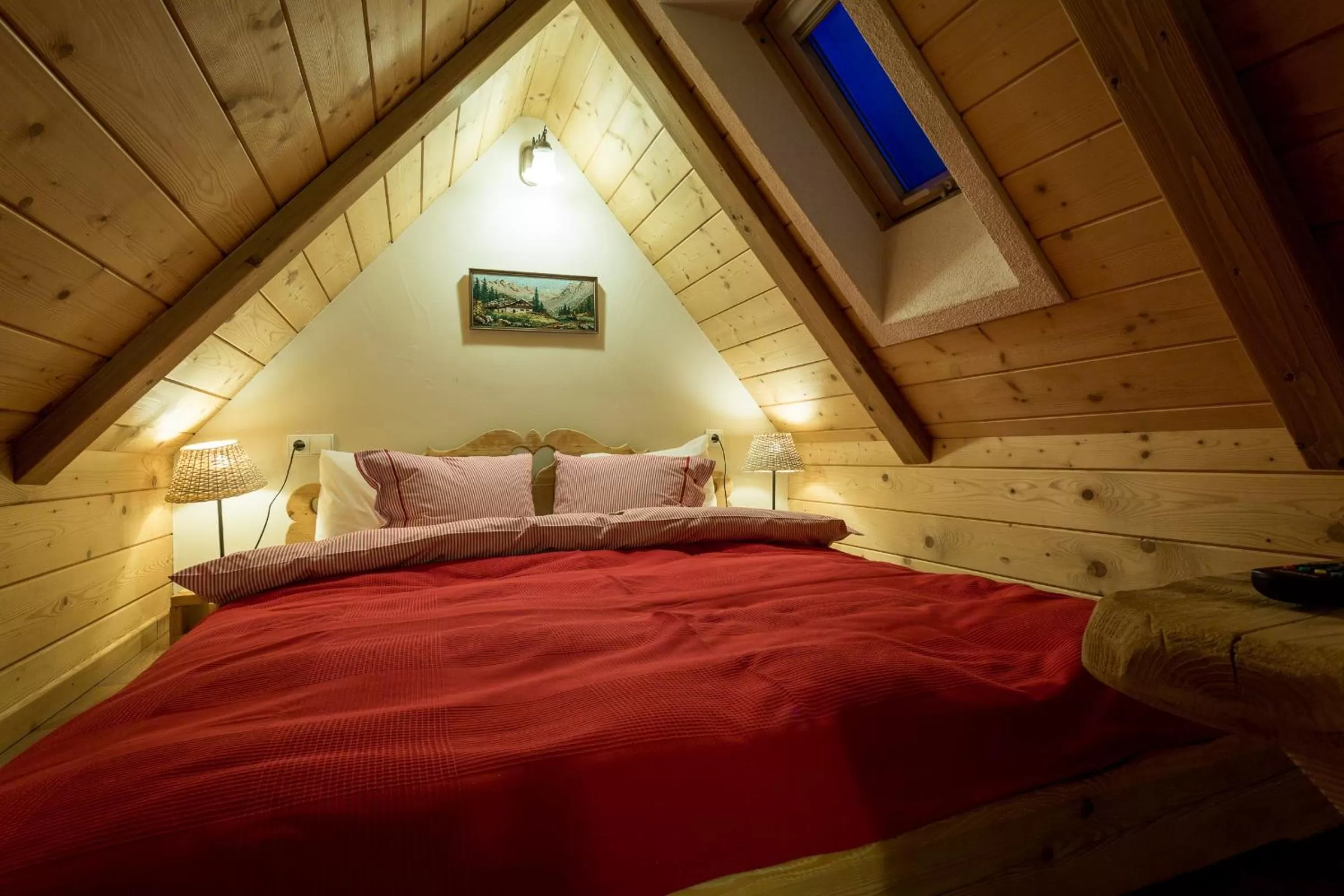 Bed in Bambi Cottage