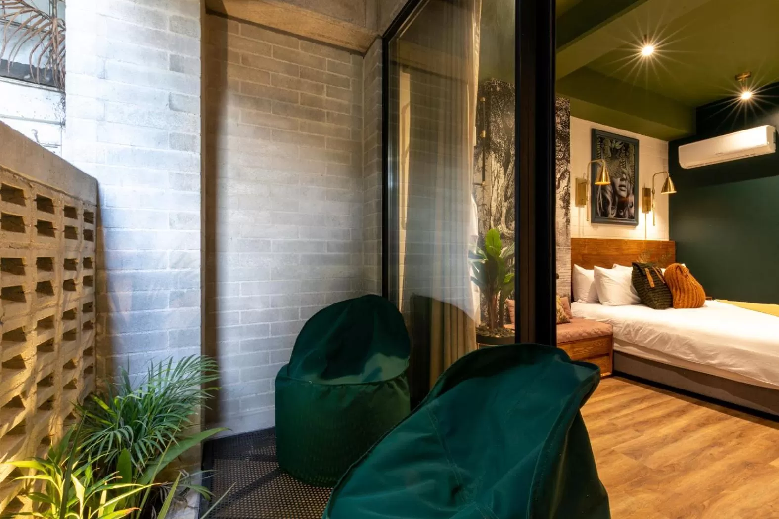 Balcony/Terrace, Bed in Celestino Boutique Hotel & Spa