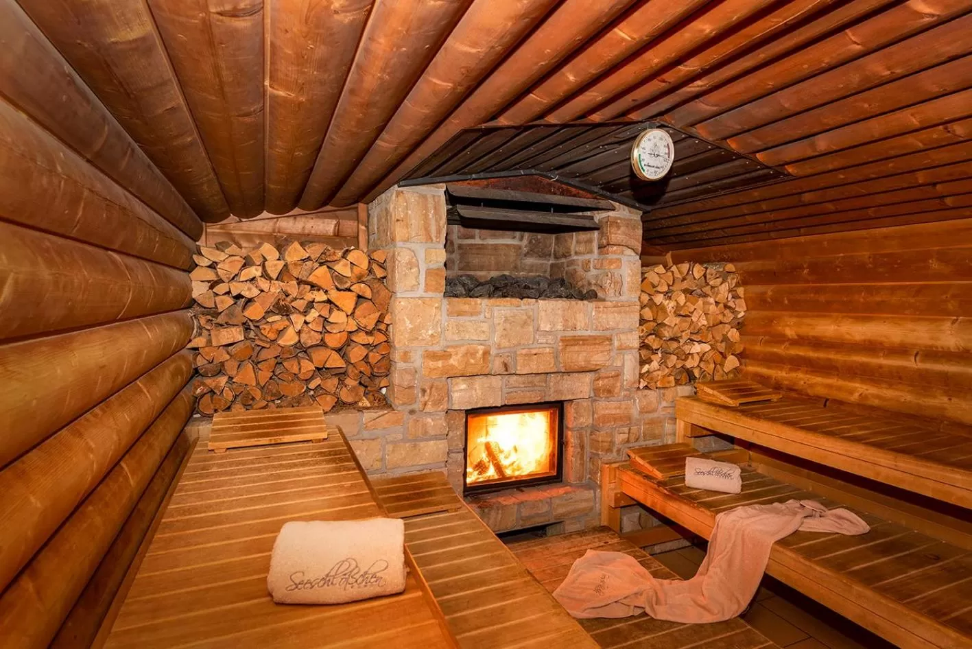 Sauna in Wellnesshotel Seeschlößchen - Privat- Spa & Naturresort