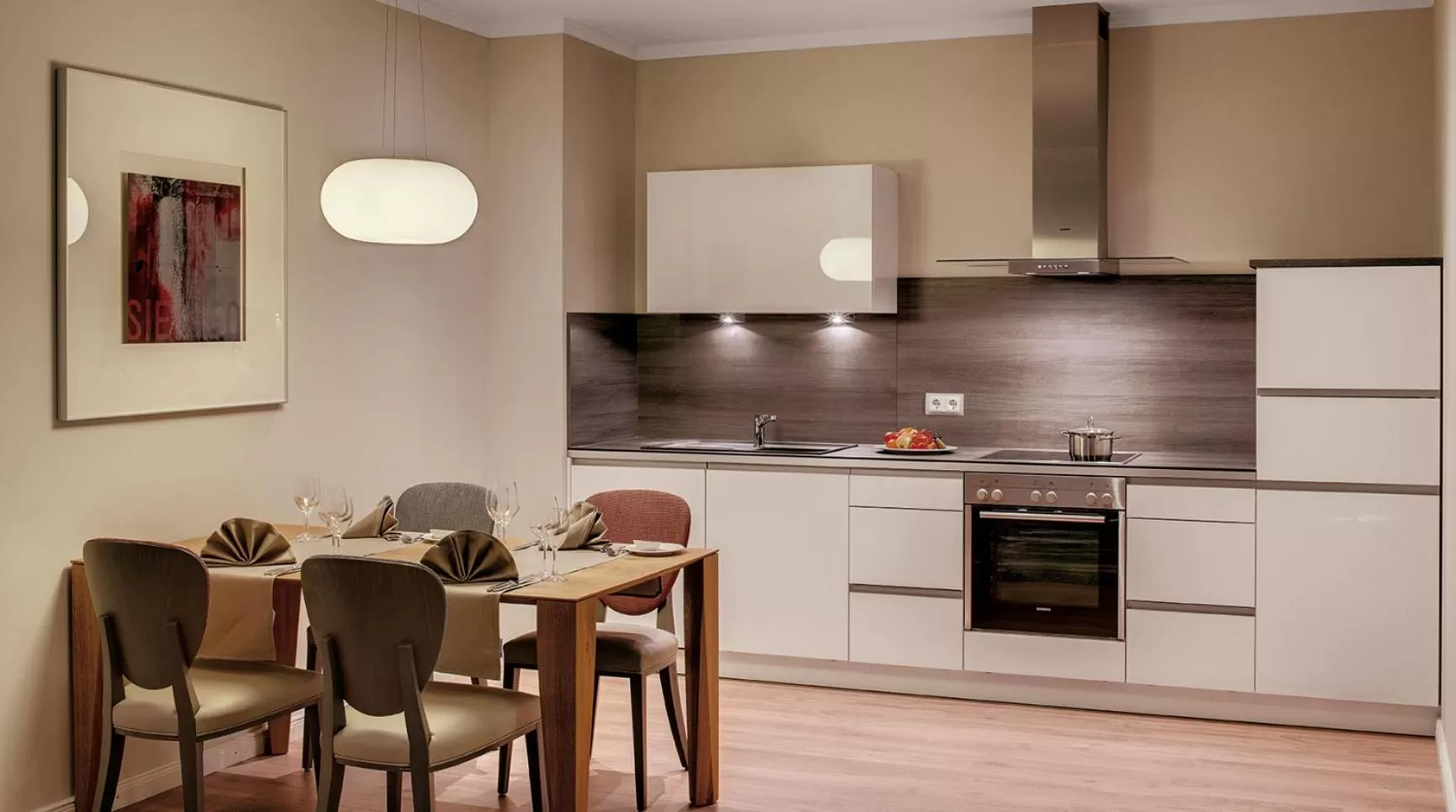 kitchen in Hotel Villa Toskana