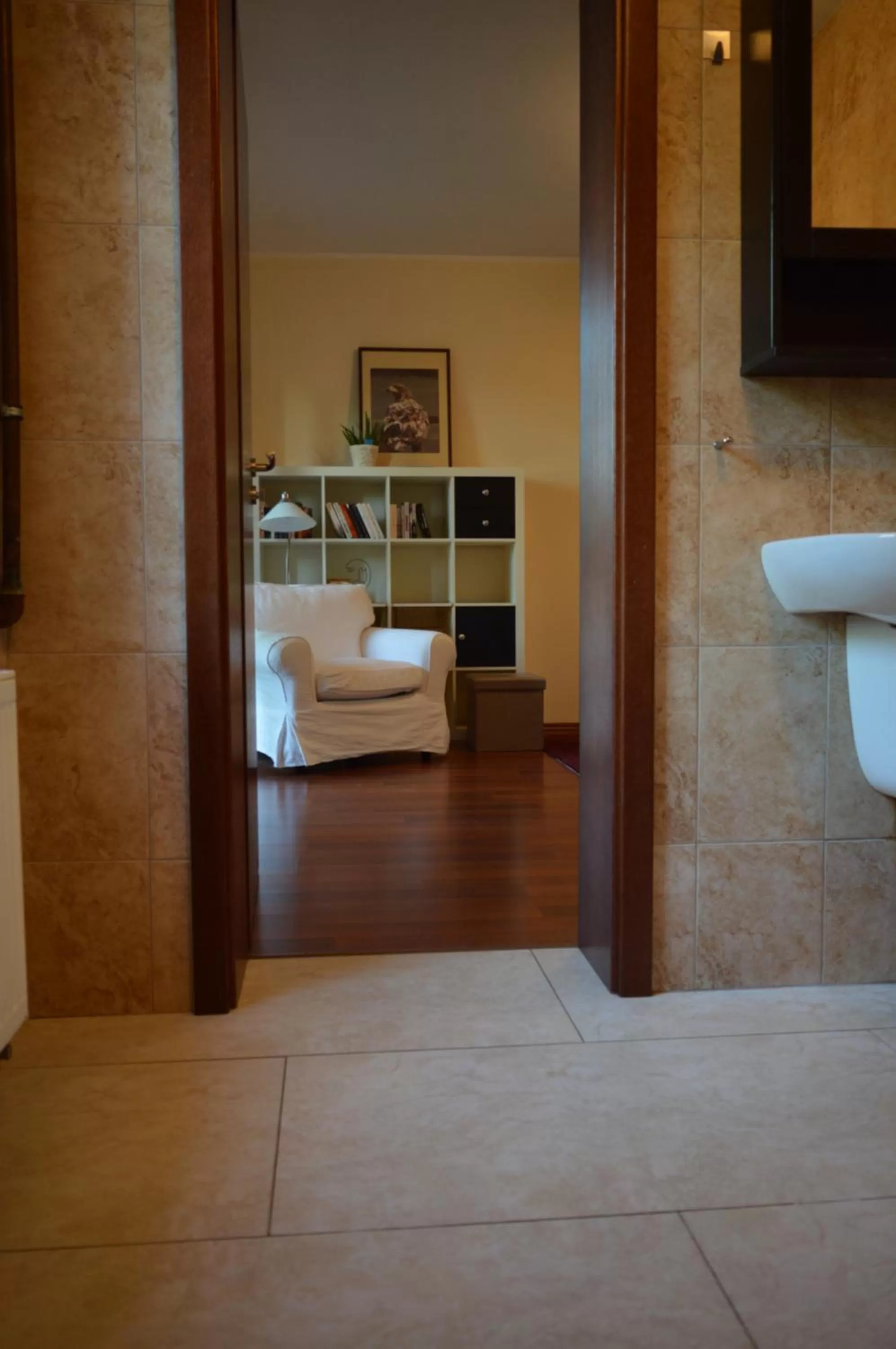 Bathroom, Bed in Apartament przy Koniu Trojańskim