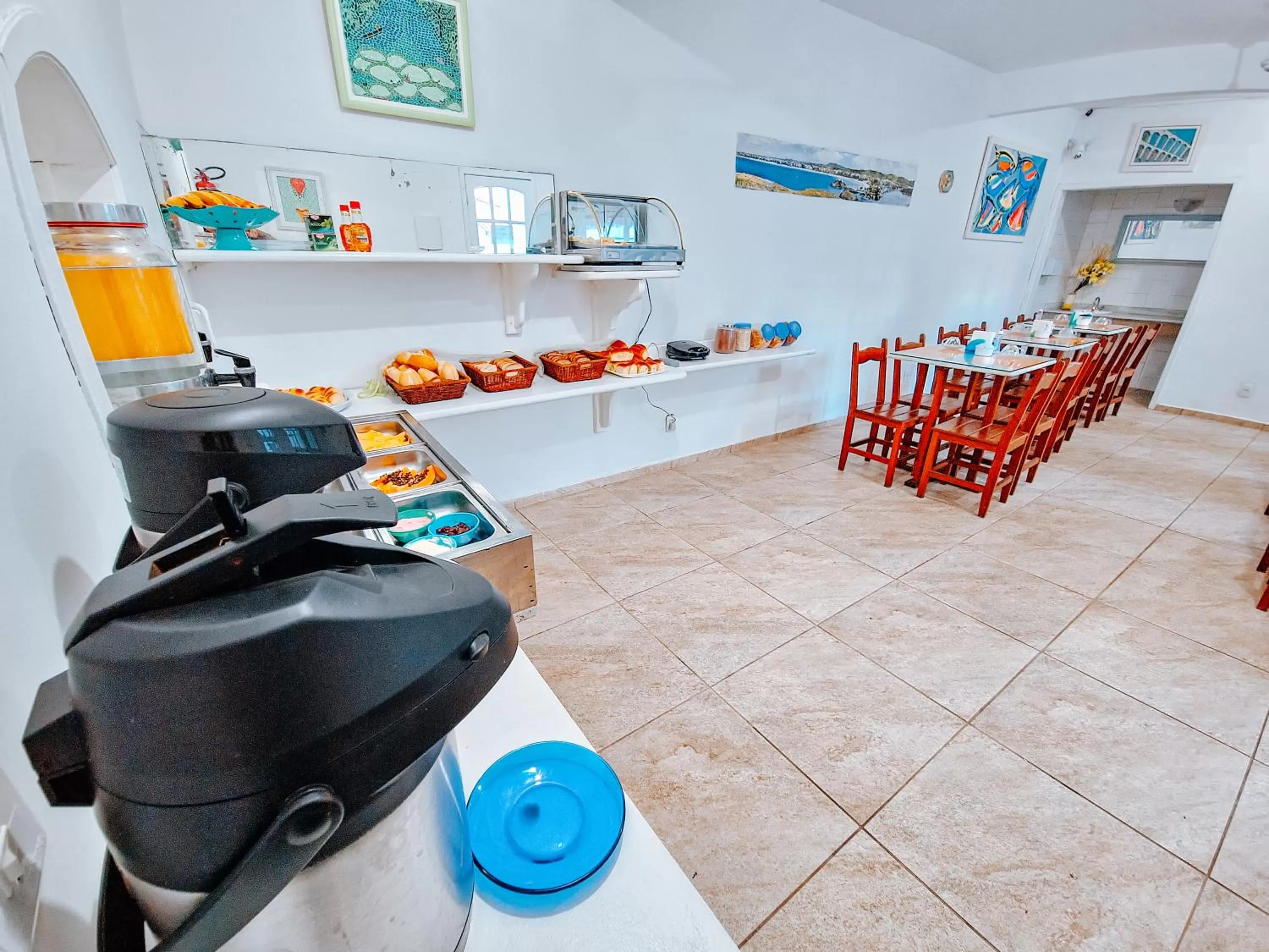Dining area in Pousada Água Marinha