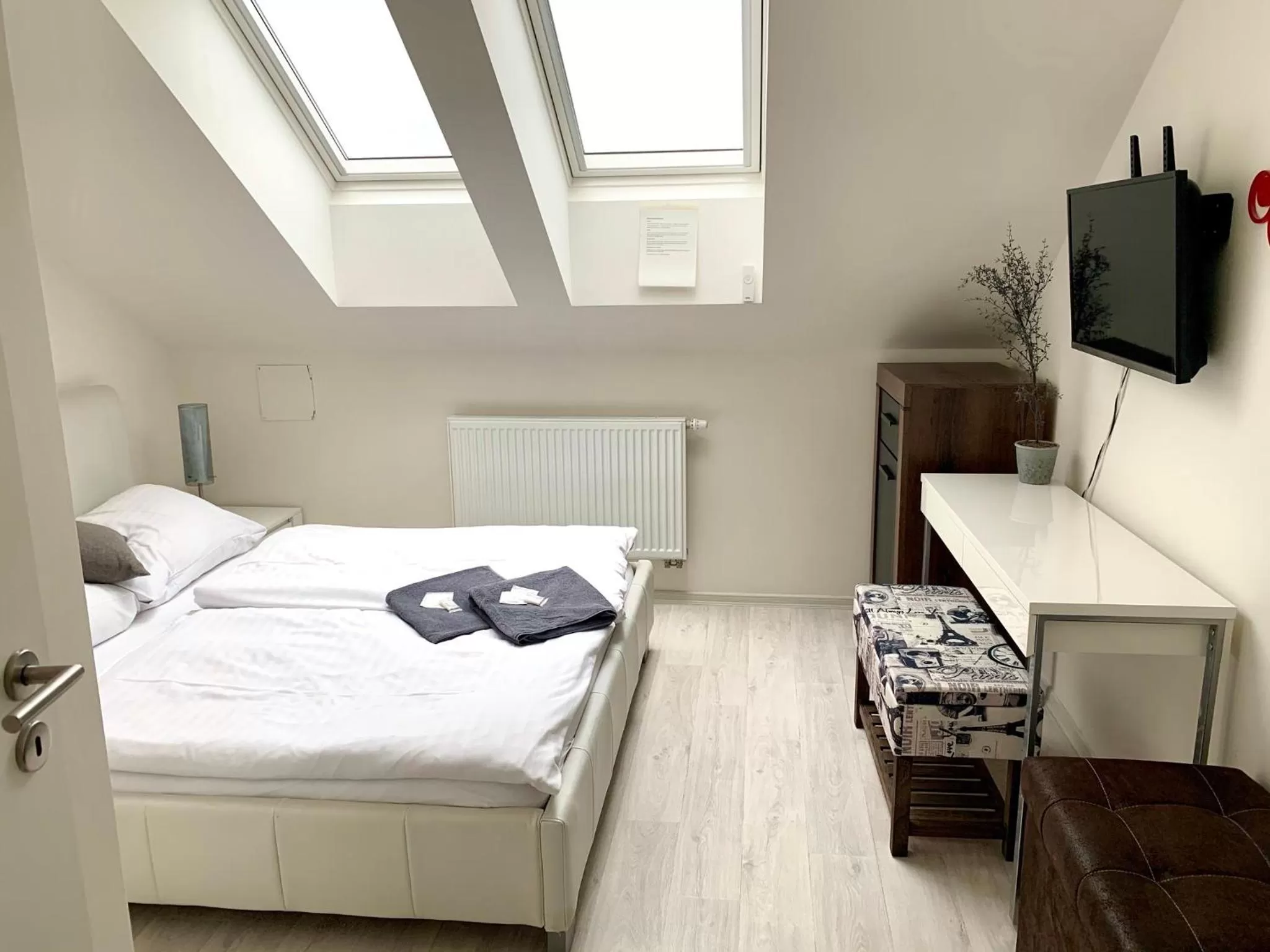 Bed in Hotel Stará Pošta