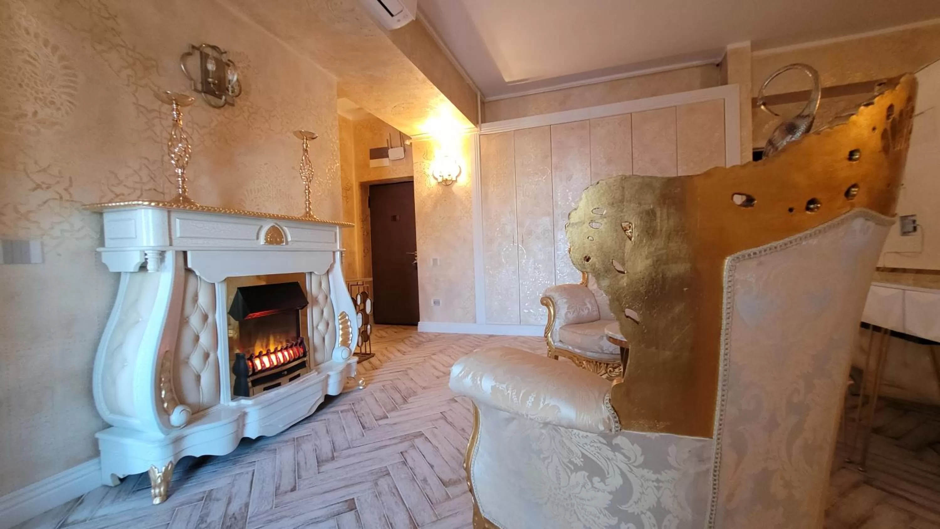 Seating area in Terrace Suites Iasi