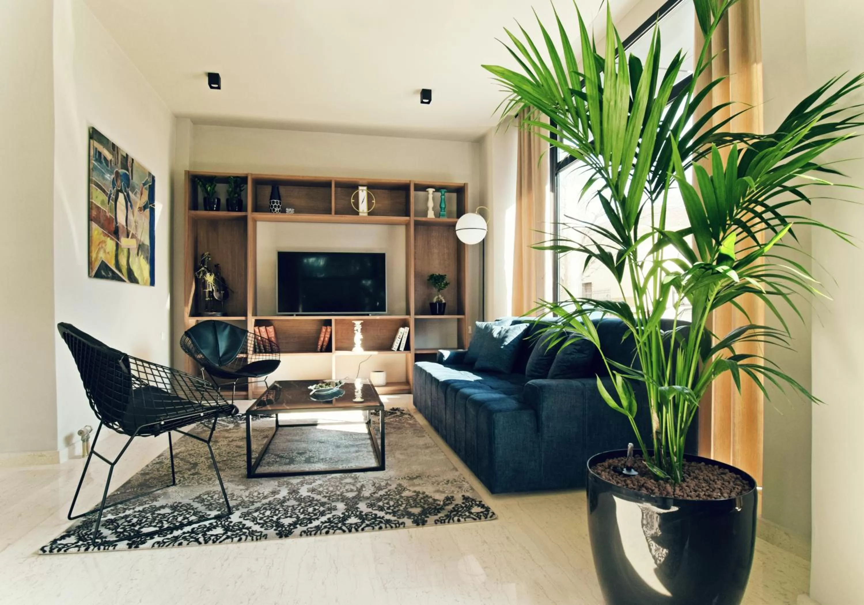 Living room in Athens Iris Hotel