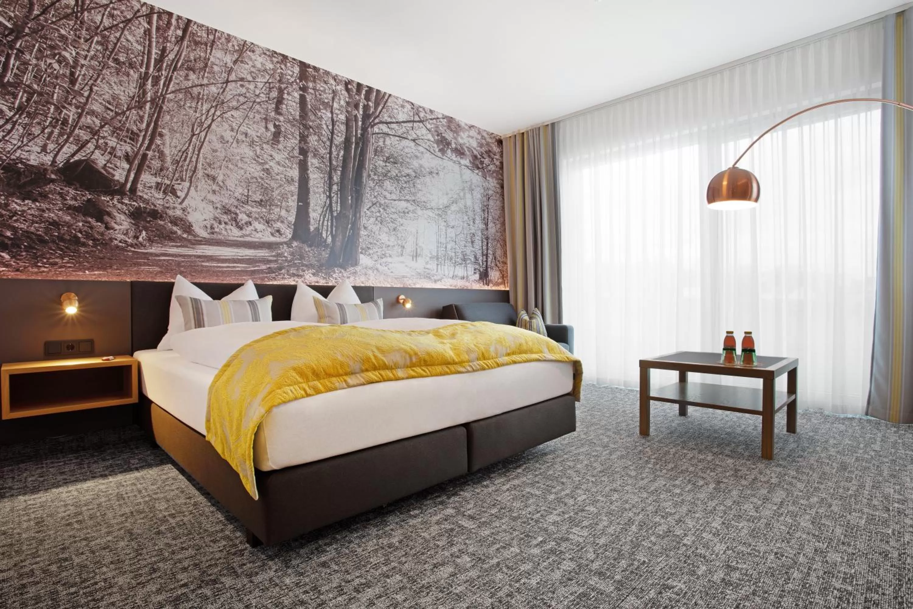 Bed in Hotel Hausschachen