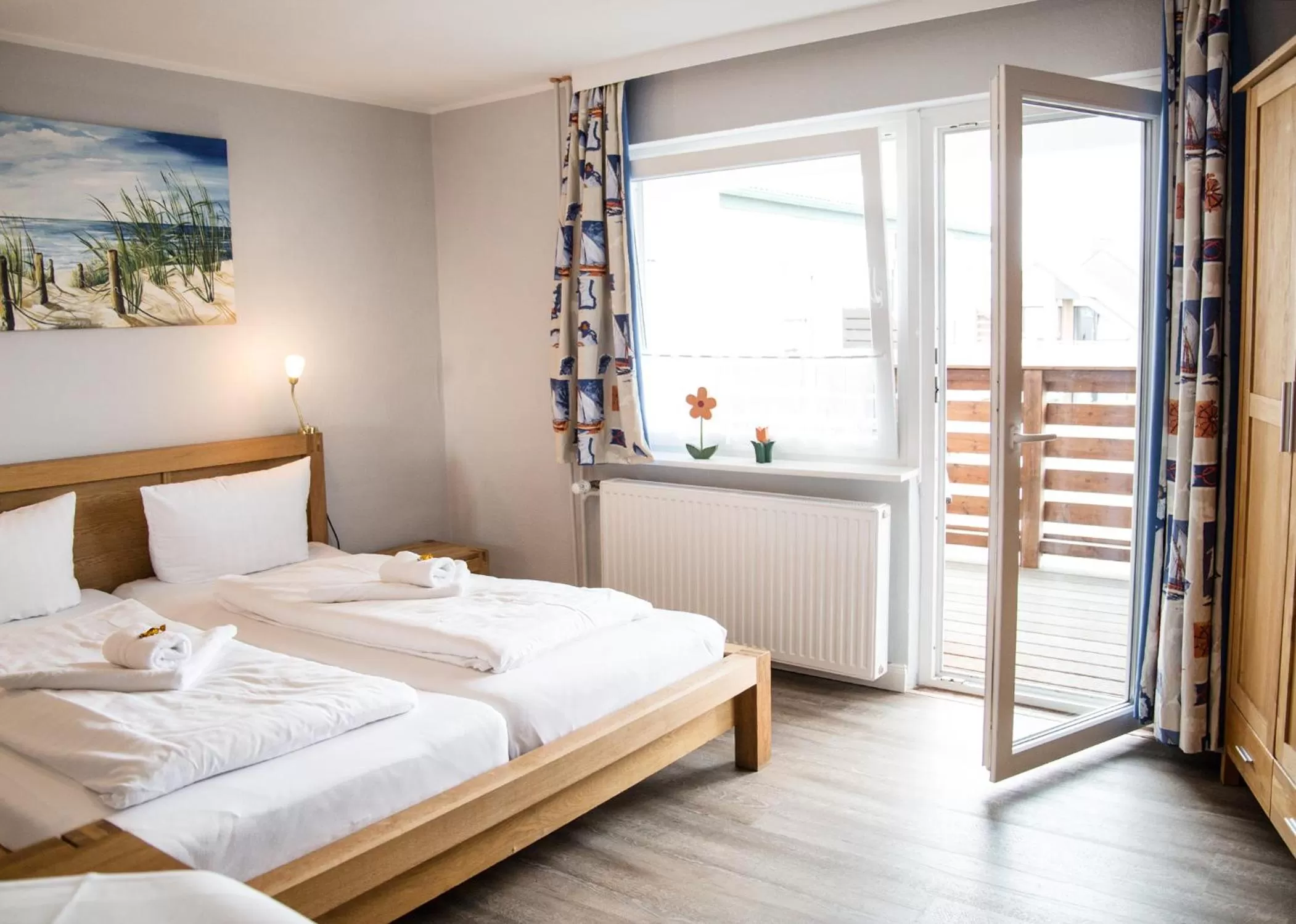 Bed in Hotel Tum Stüürmann