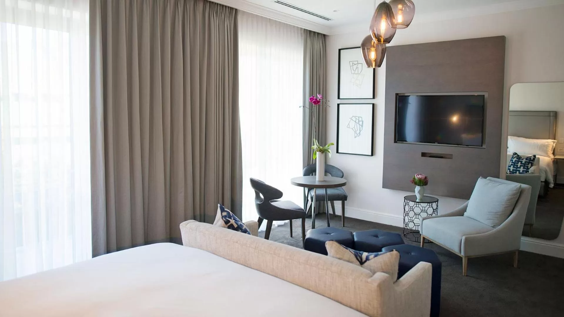 Bed in The Manor House at the Queen Victoria Hotel by NEWMARK