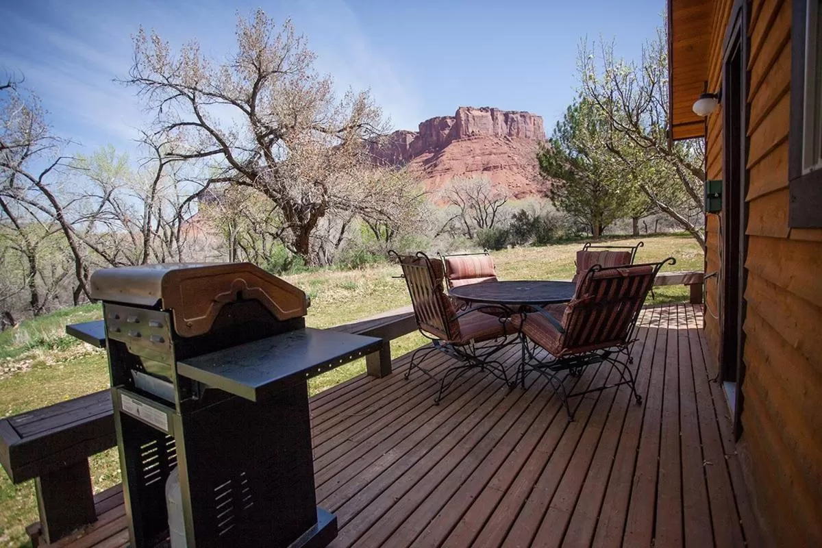 Patio in Castle Valley Inn
