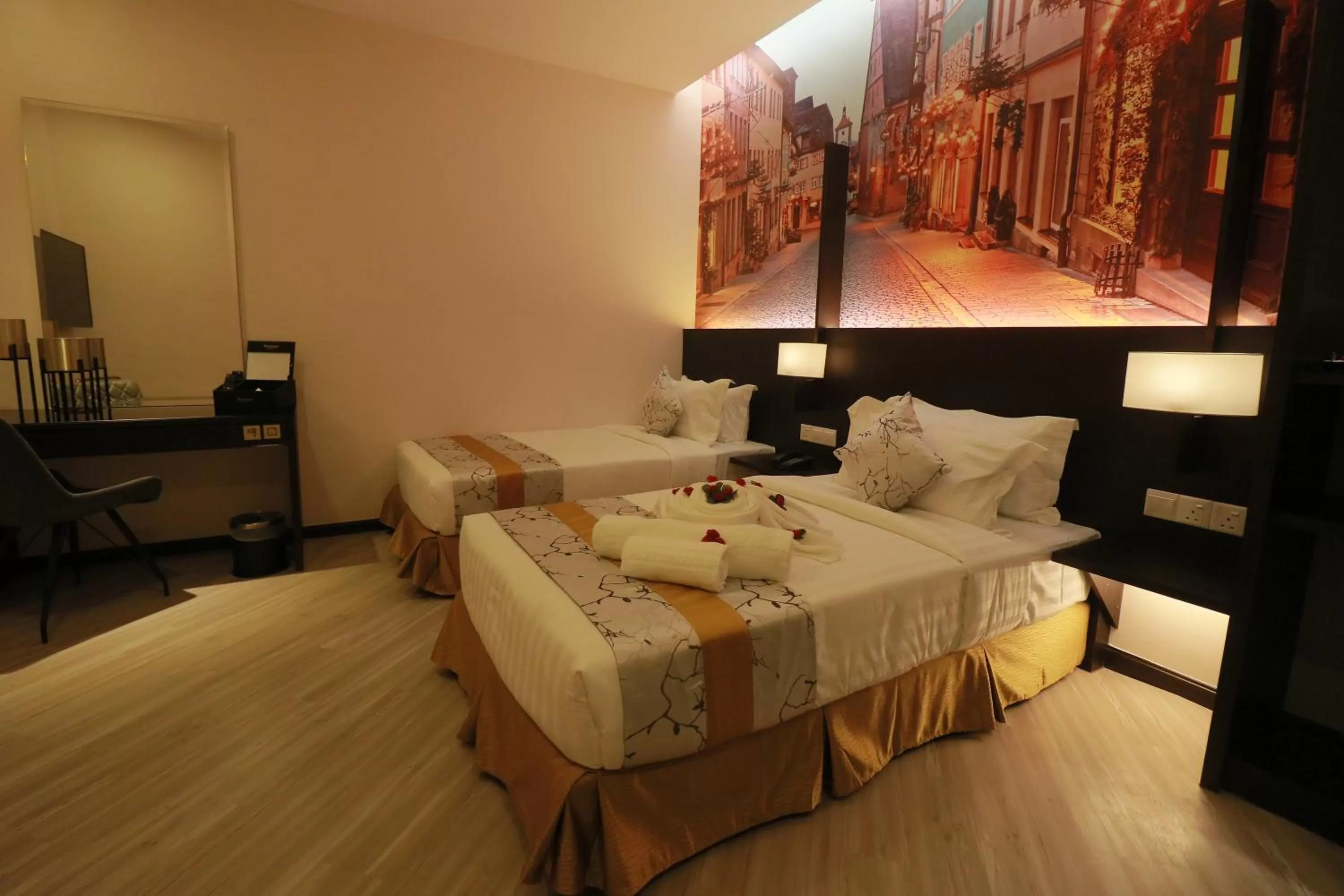 Bed in Amamas Boutique Hotel Kuching