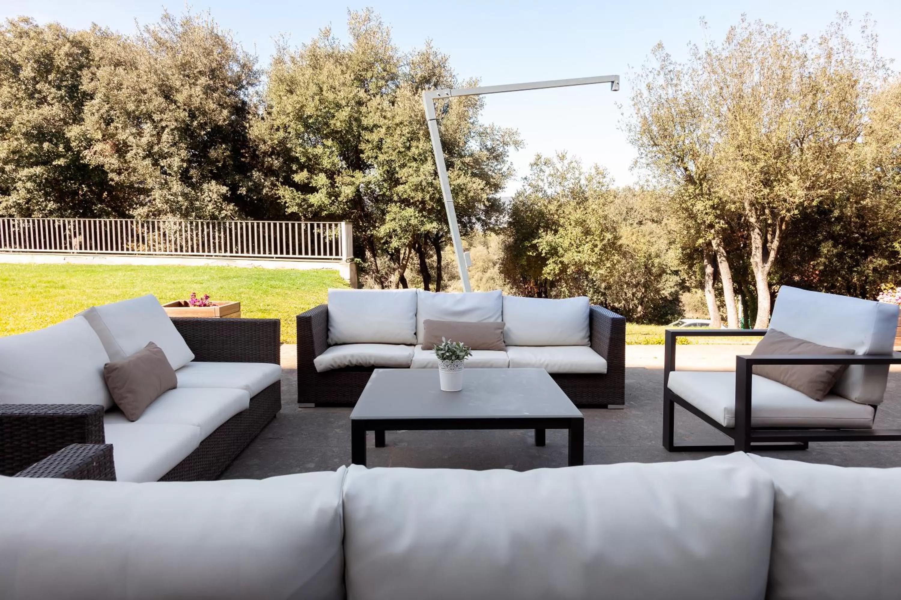 Garden view in Montanyà