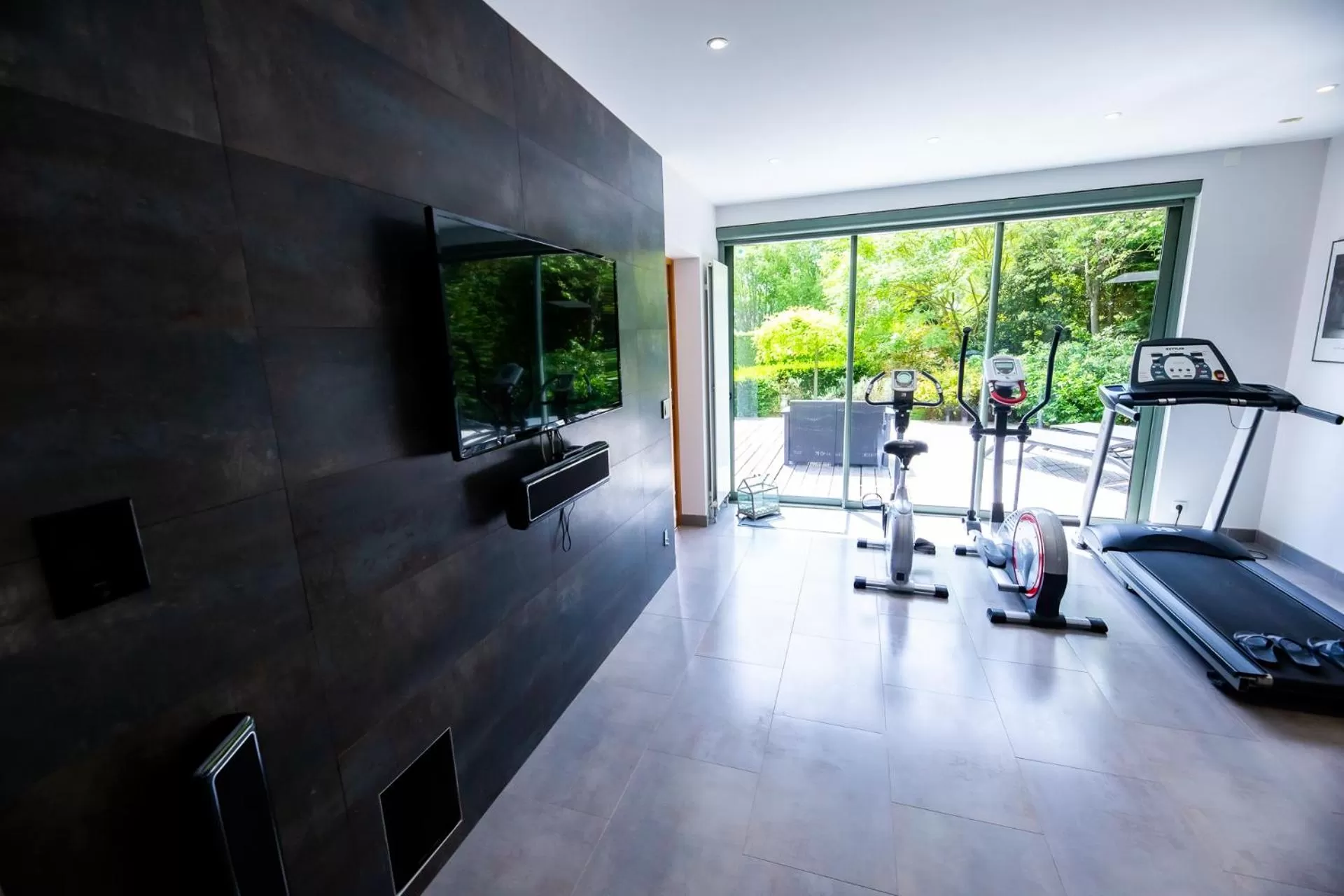 Fitness centre/facilities in La Ferme de l'Oudon & SPA