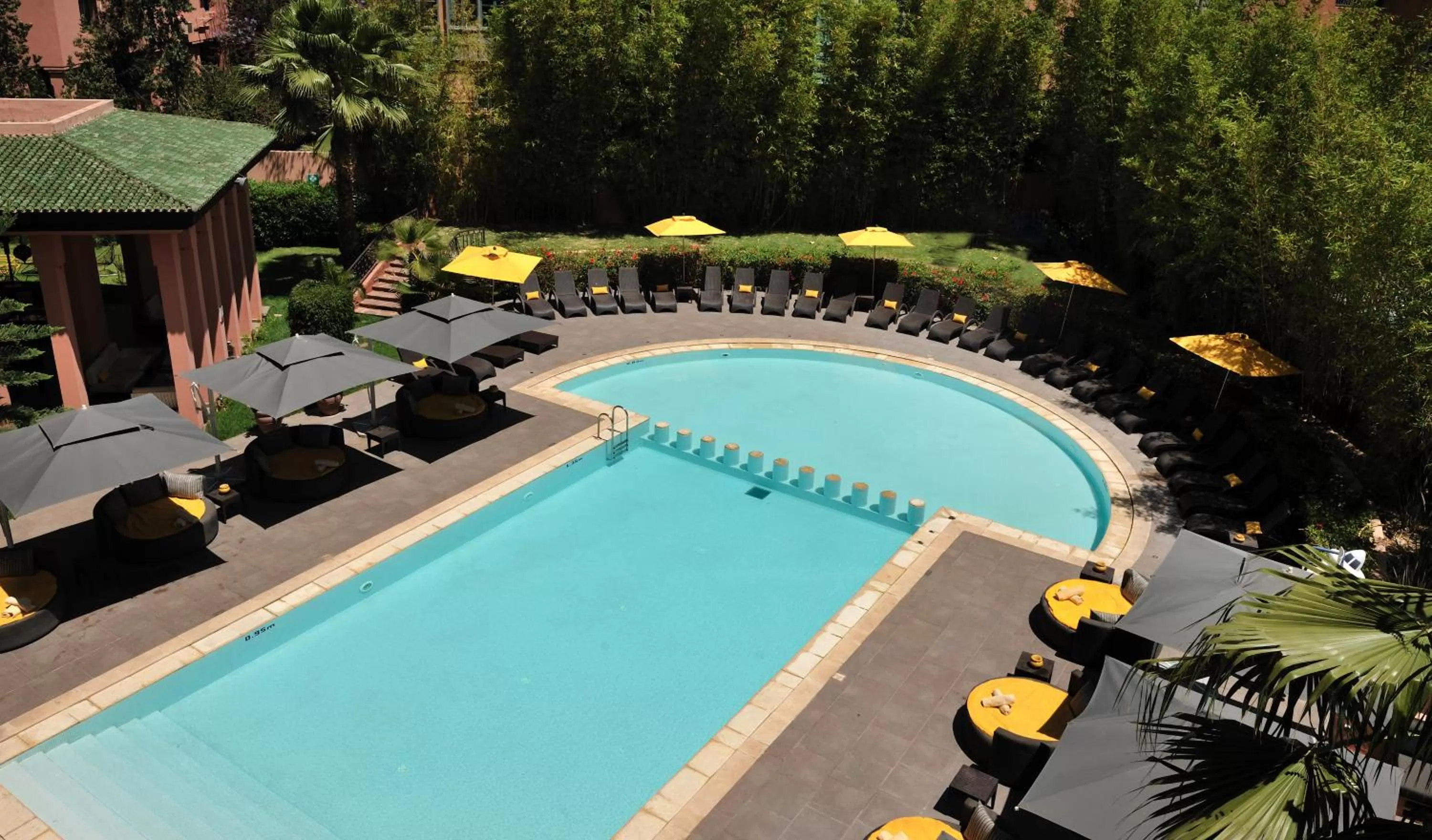 Pool view in Novotel Marrakech Hivernage