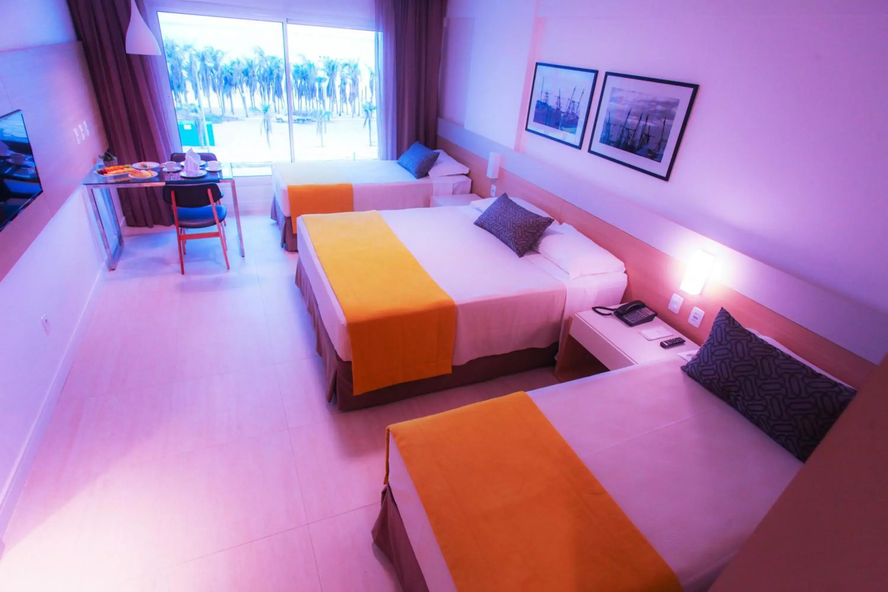 Superior Quadruple Family Room with Frontal Sea View in Gran Mareiro Hotel Superior Quadruple Family Room with Frontal Sea View in Gran Mareiro Hotel