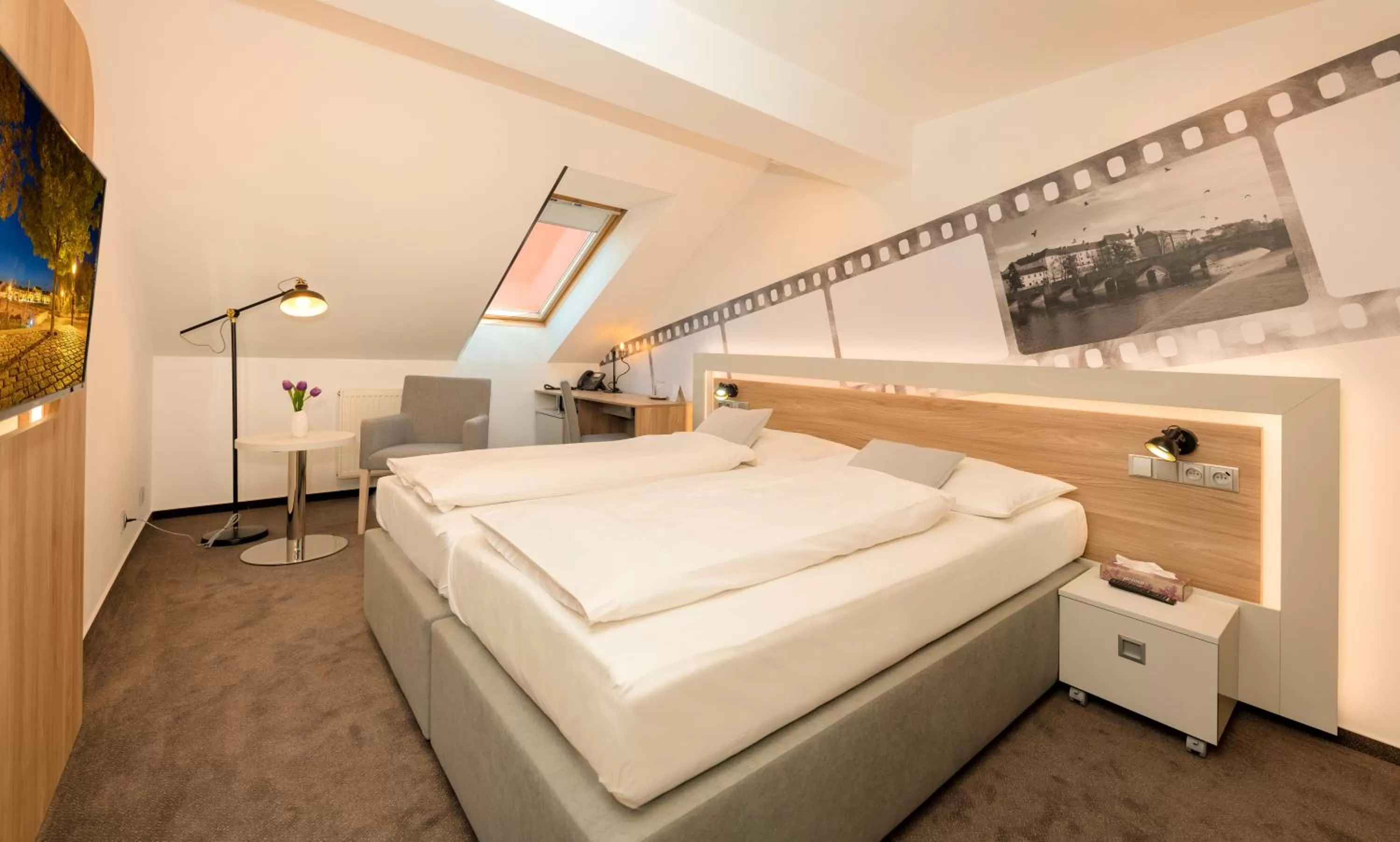 Photo of the whole room, Bed in Hotel Biograf