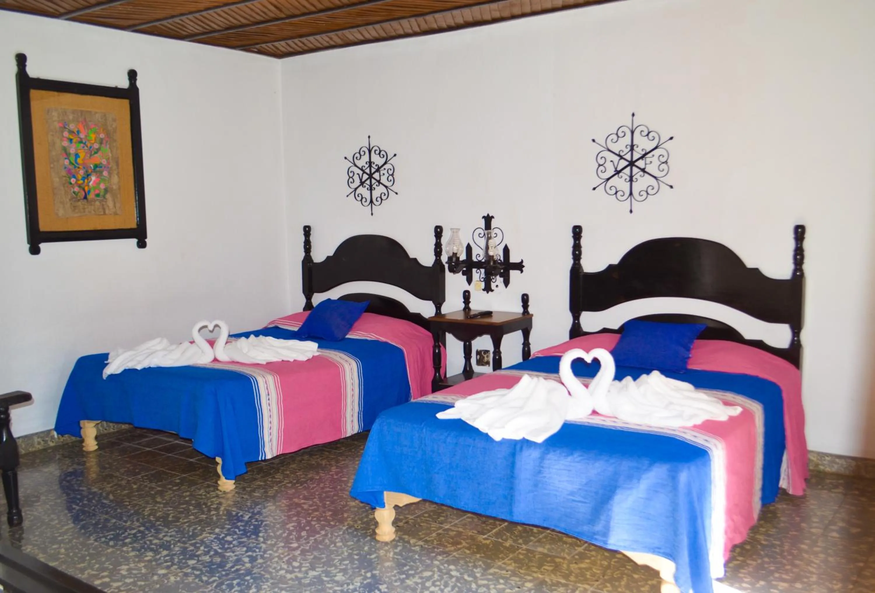 Bed in Hotel Villa de Flores