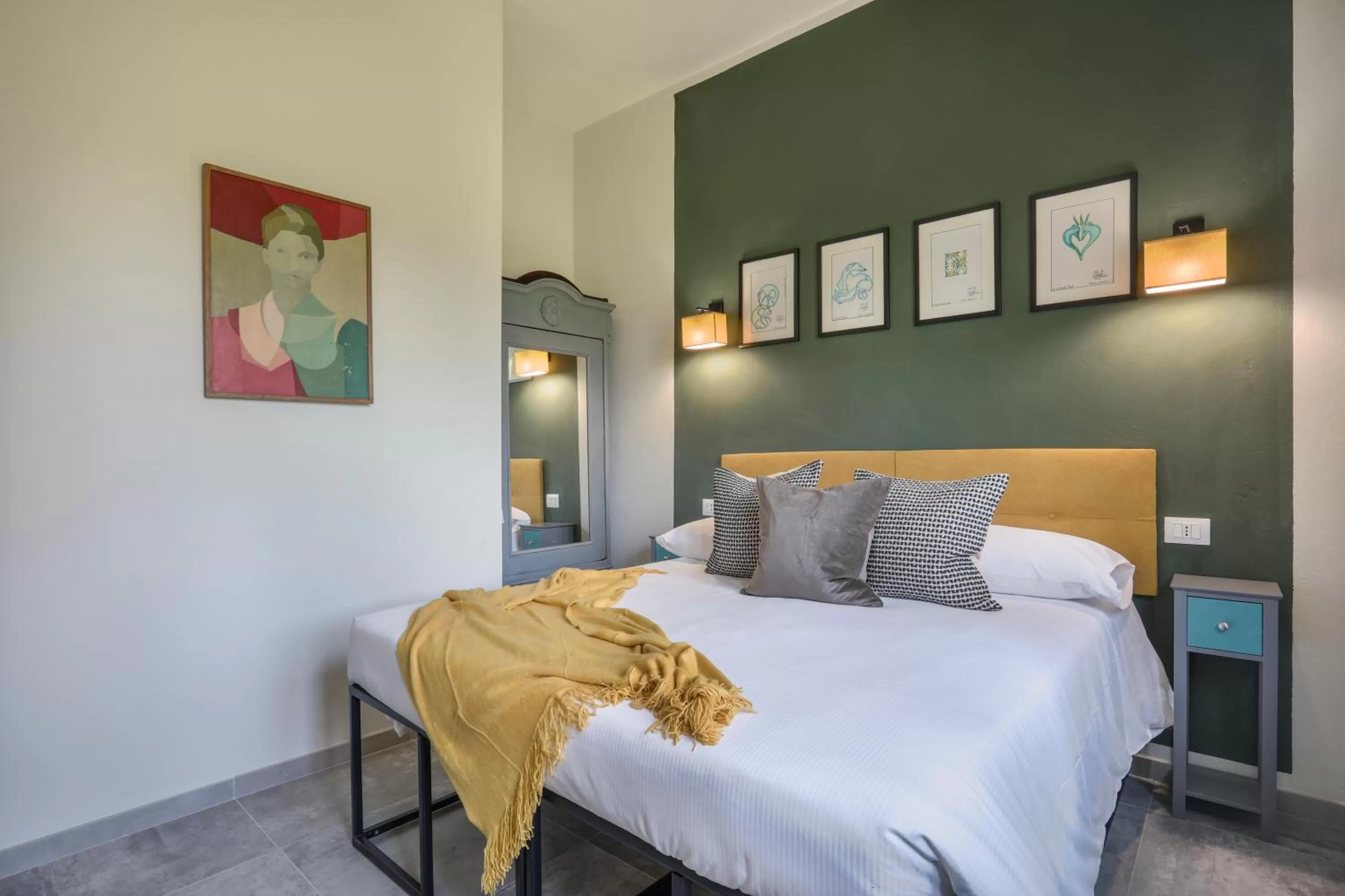 Bed in I Levrieri b&b