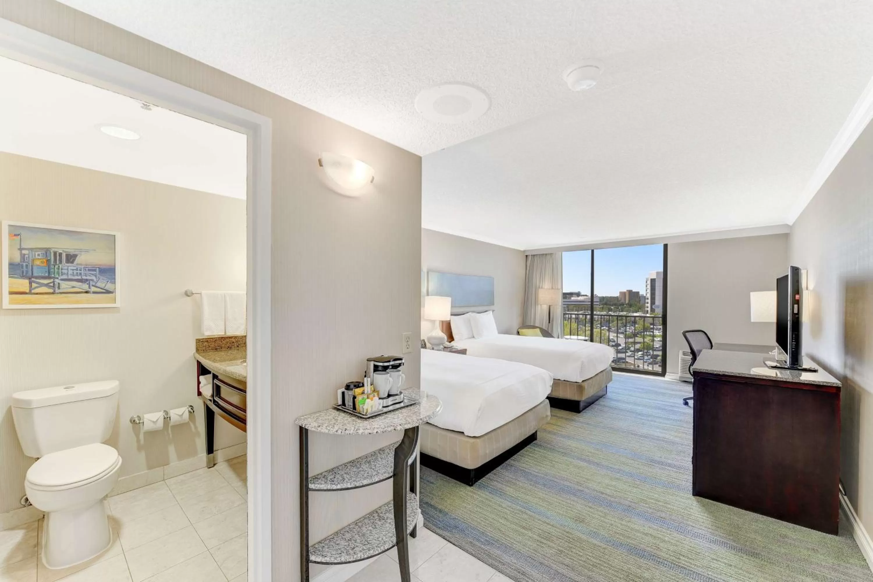 Bed in Hilton Irvine/Orange County Airport