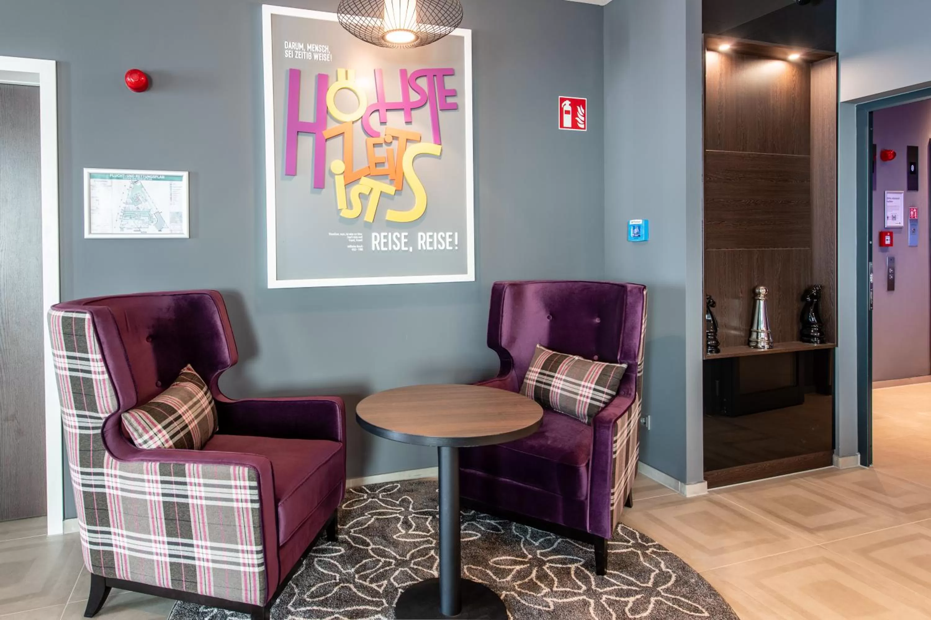 Seating area in Premier Inn Stuttgart City Centre