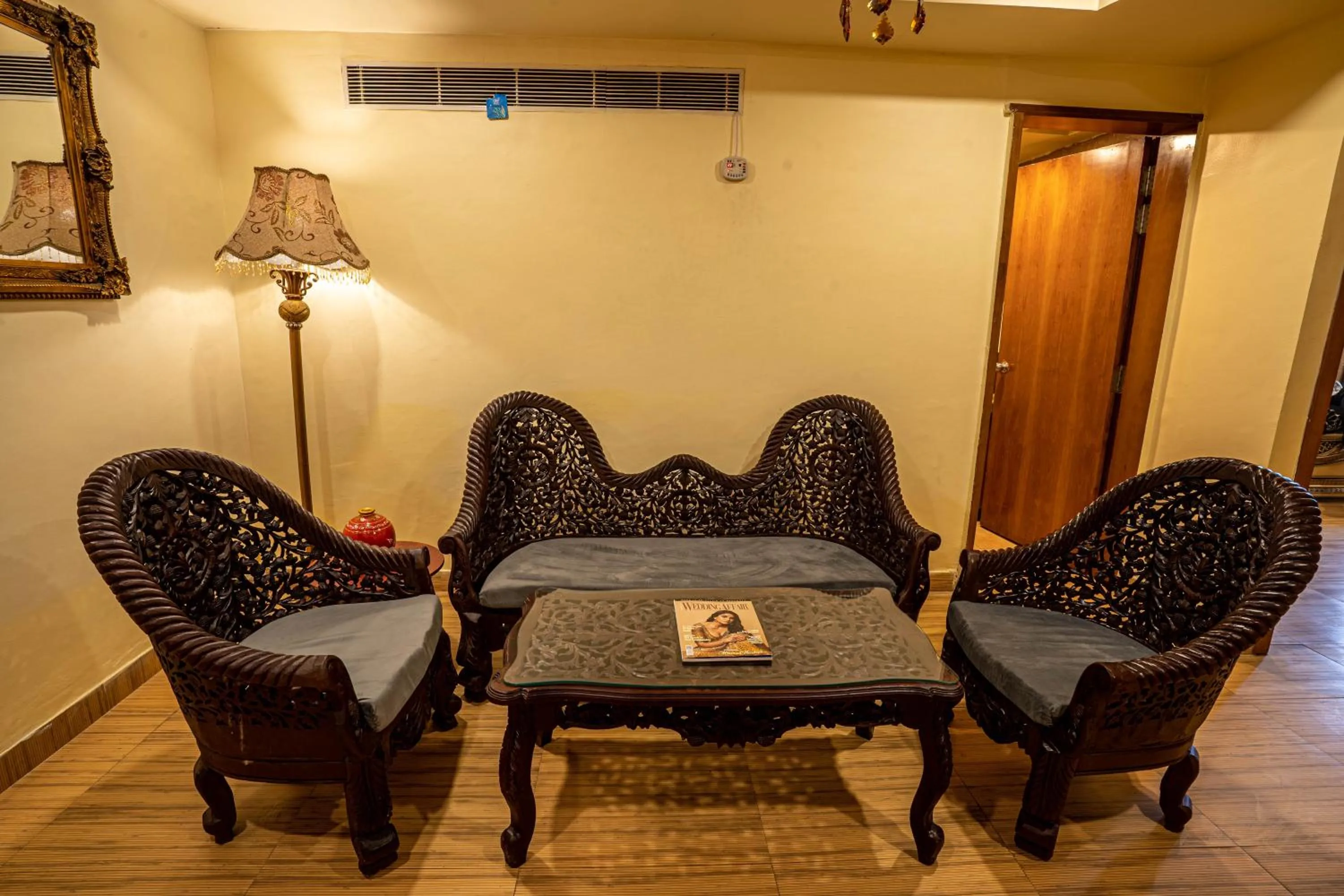 Seating area in Chokhi Dhani The Palace Hotel
