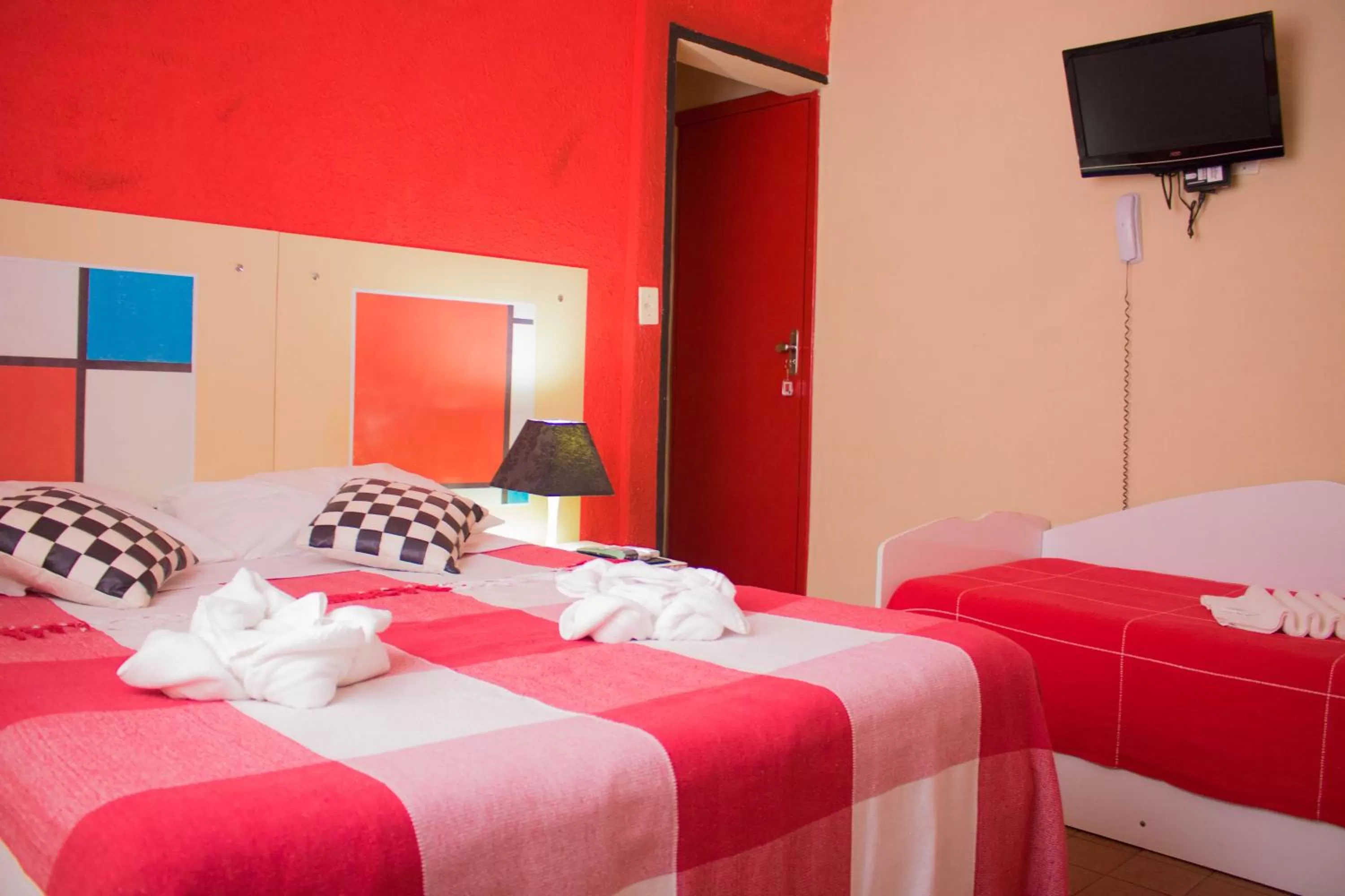 Bed in Pousada Recanto Domus