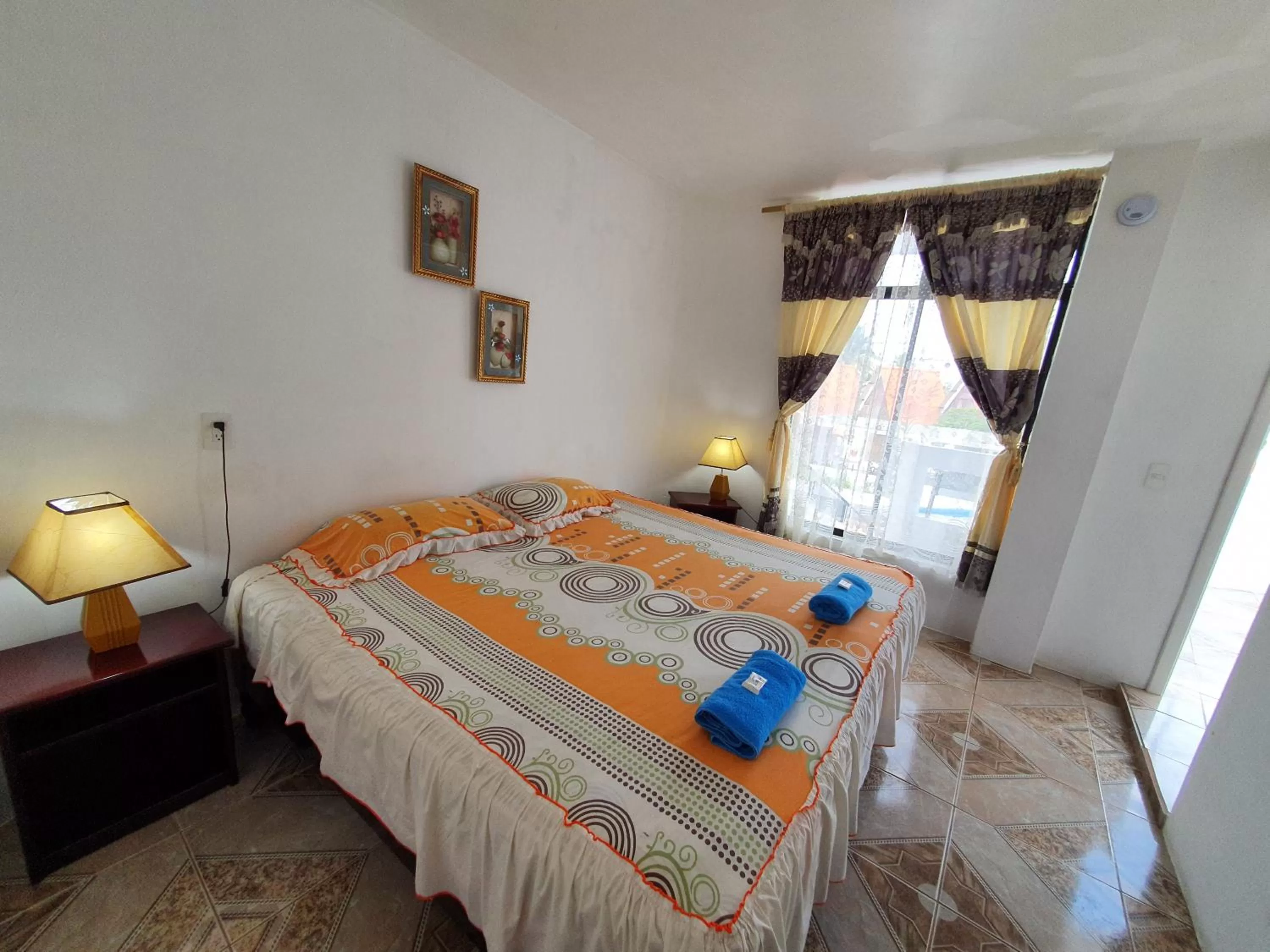 Bed in Hostal Cerro Azul