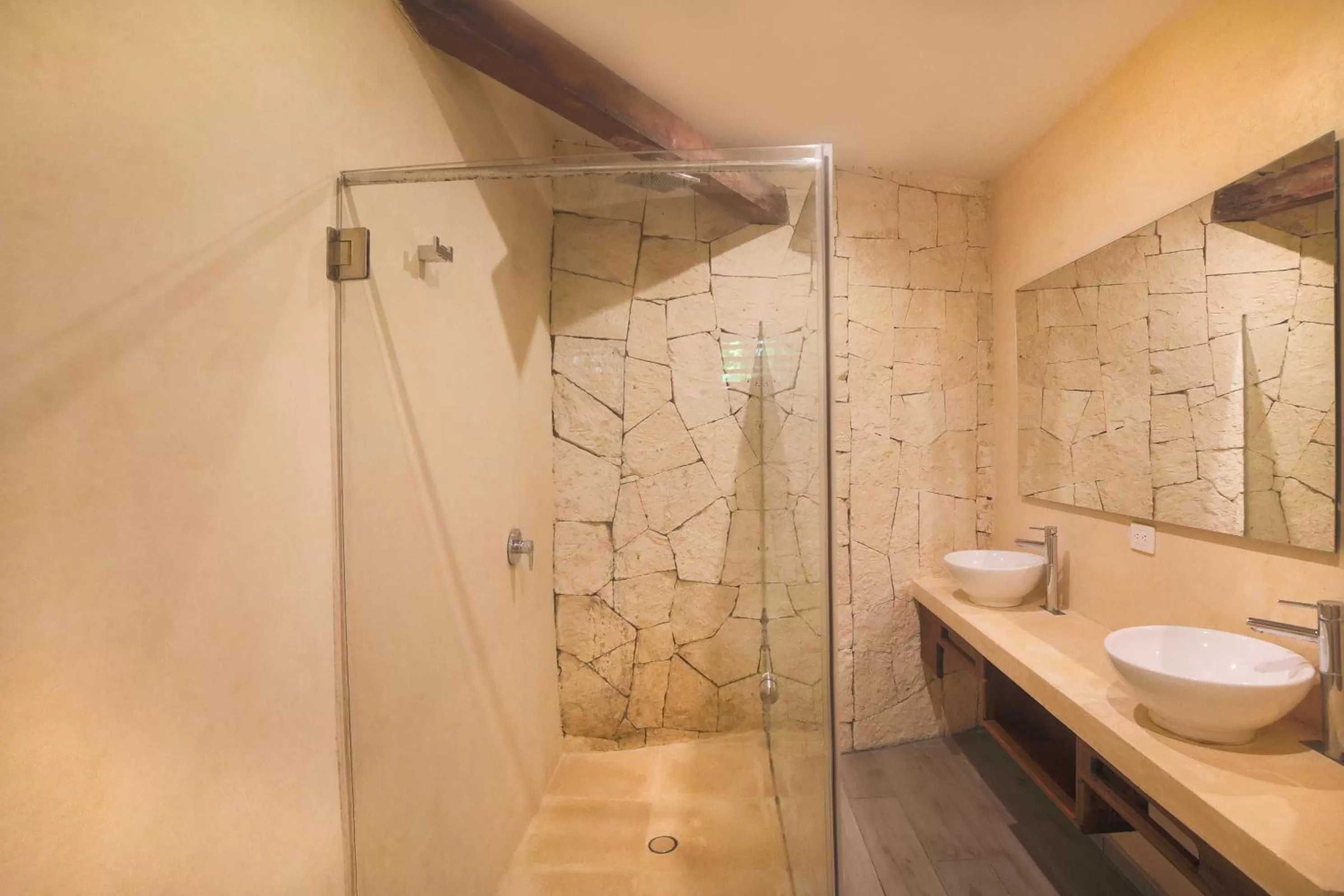 Bathroom in Playa Canek Beachfront Eco Hotel