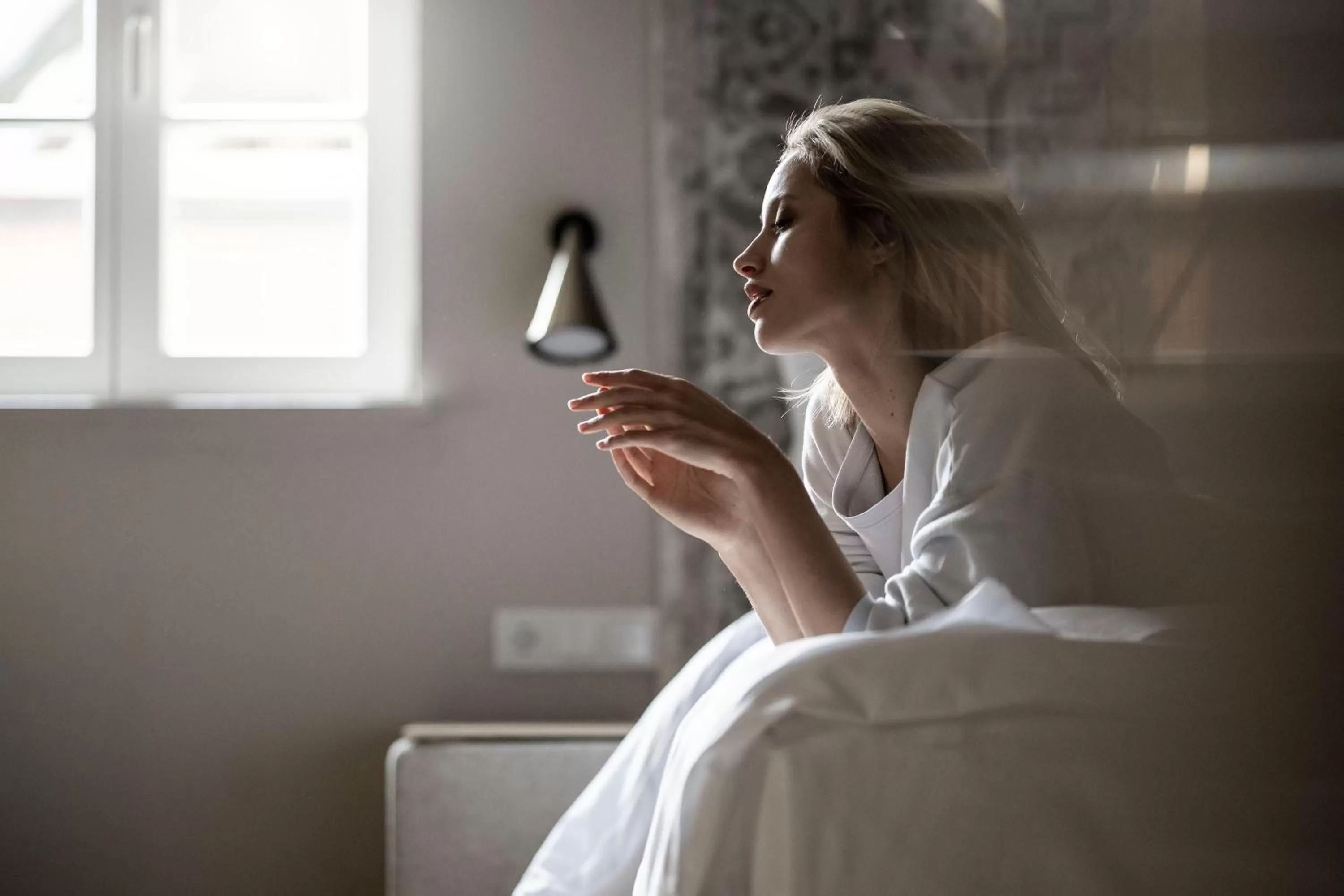 People, Bed in HOTEL & SPA Goldene Rose