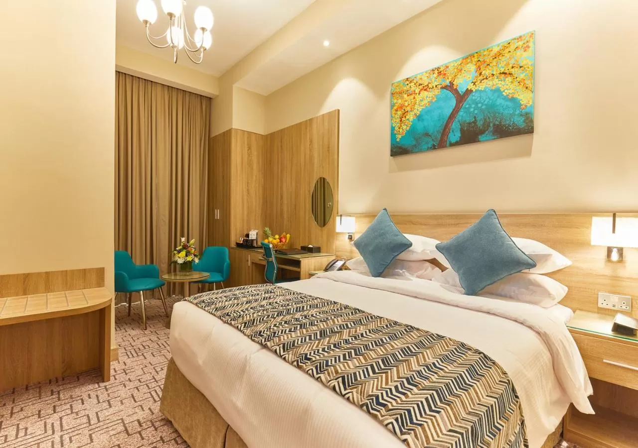 Bedroom, Bed in Rose Plaza Hotel Al Barsha