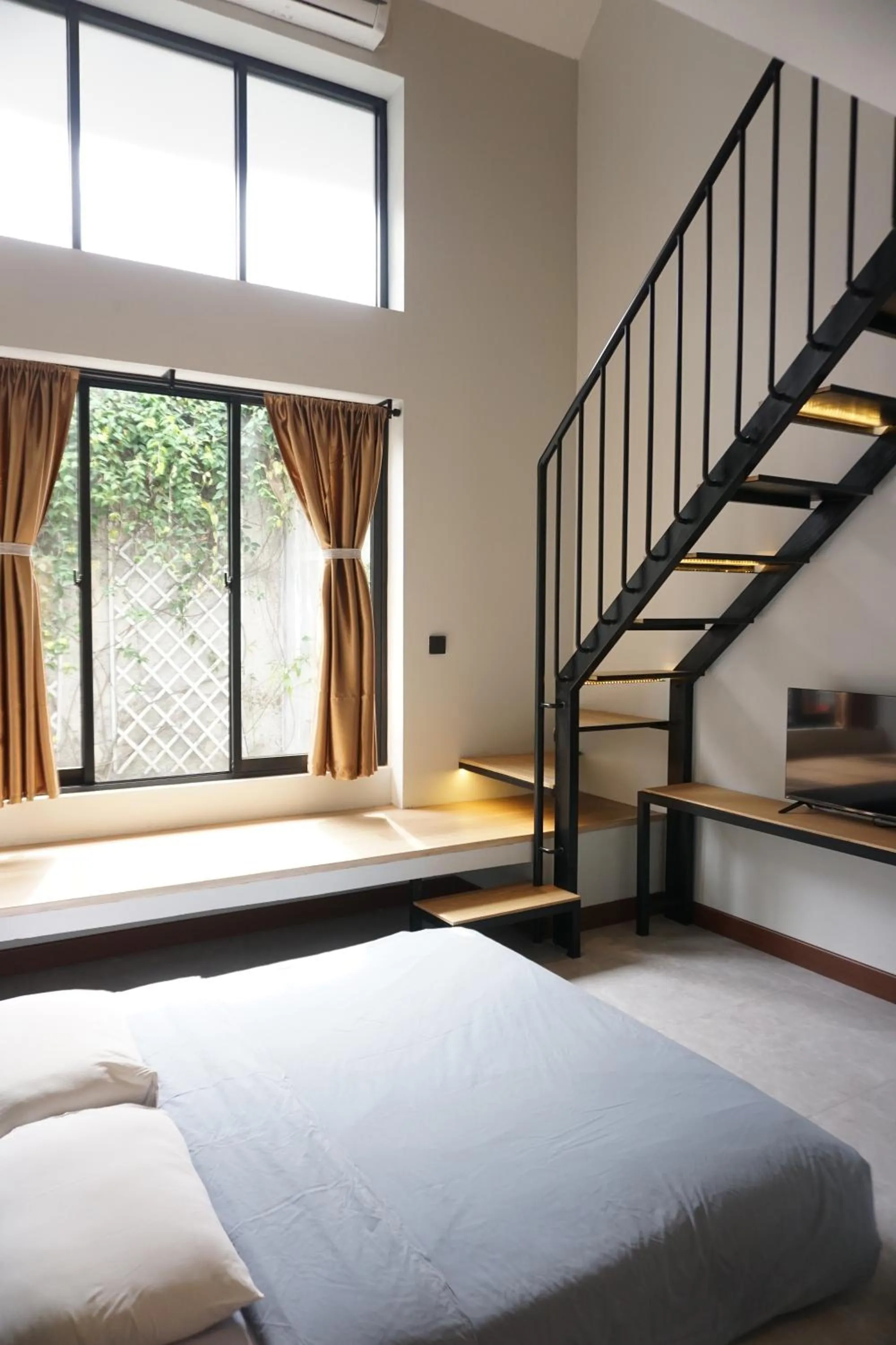 Bed in de' Halimun Guest House