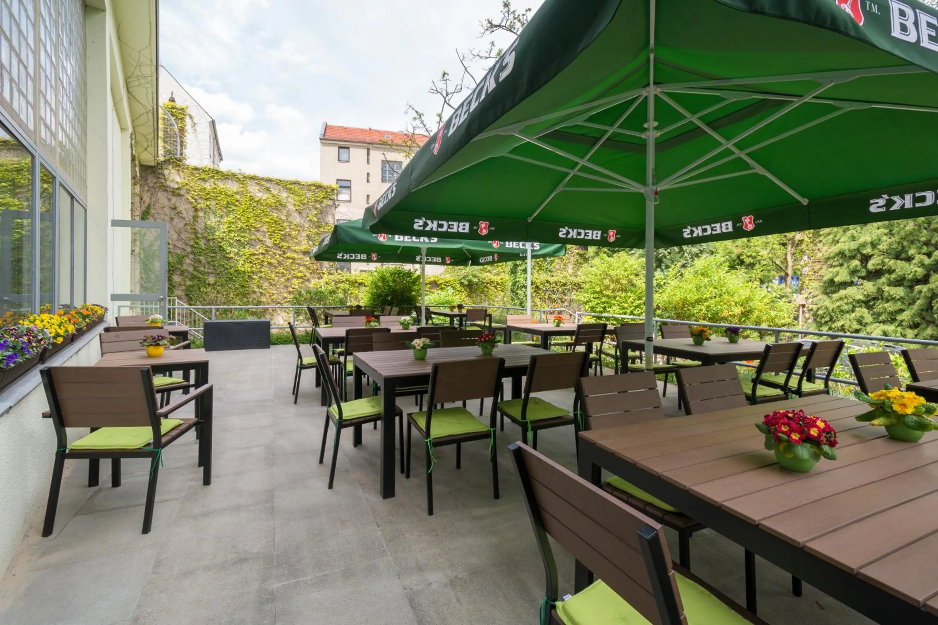 Patio in Familienhotel Citylight