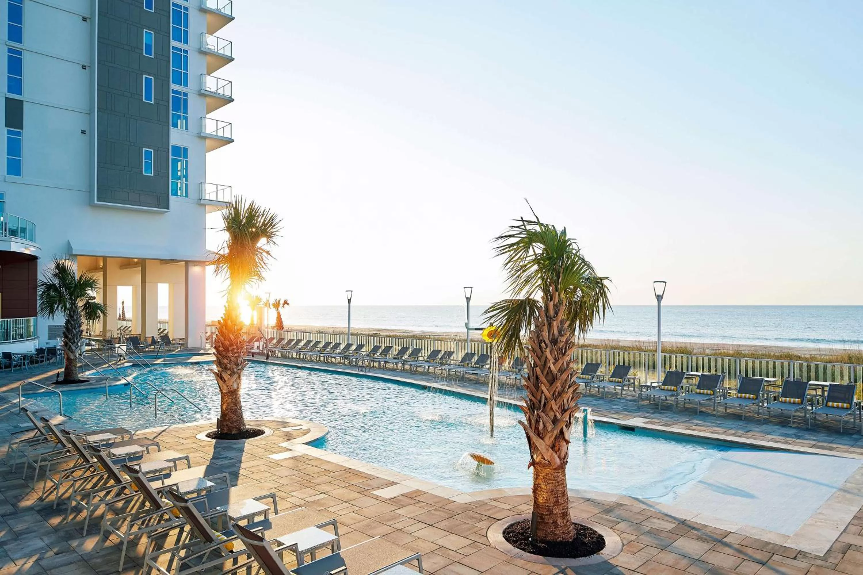 Pool view in Hilton Grand Vacations Club Ocean Enclave Myrtle Beach