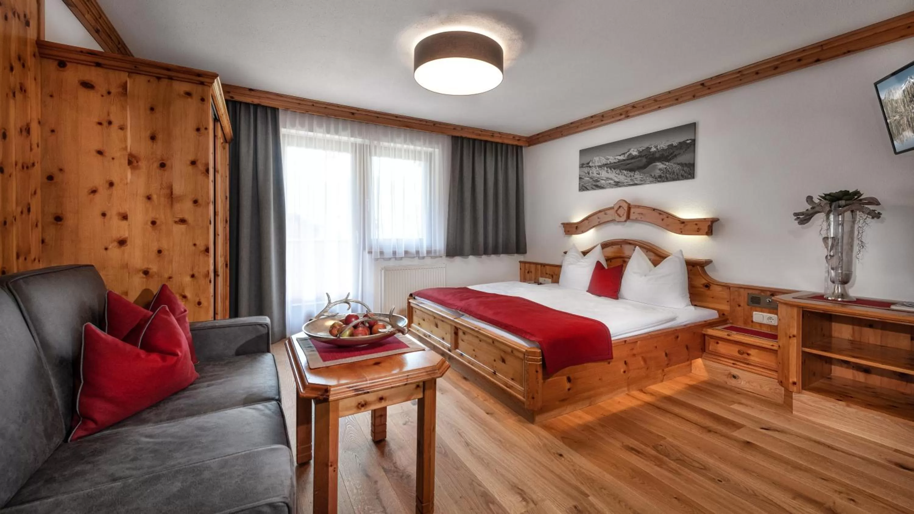 Bed in Hotel Hubertushof