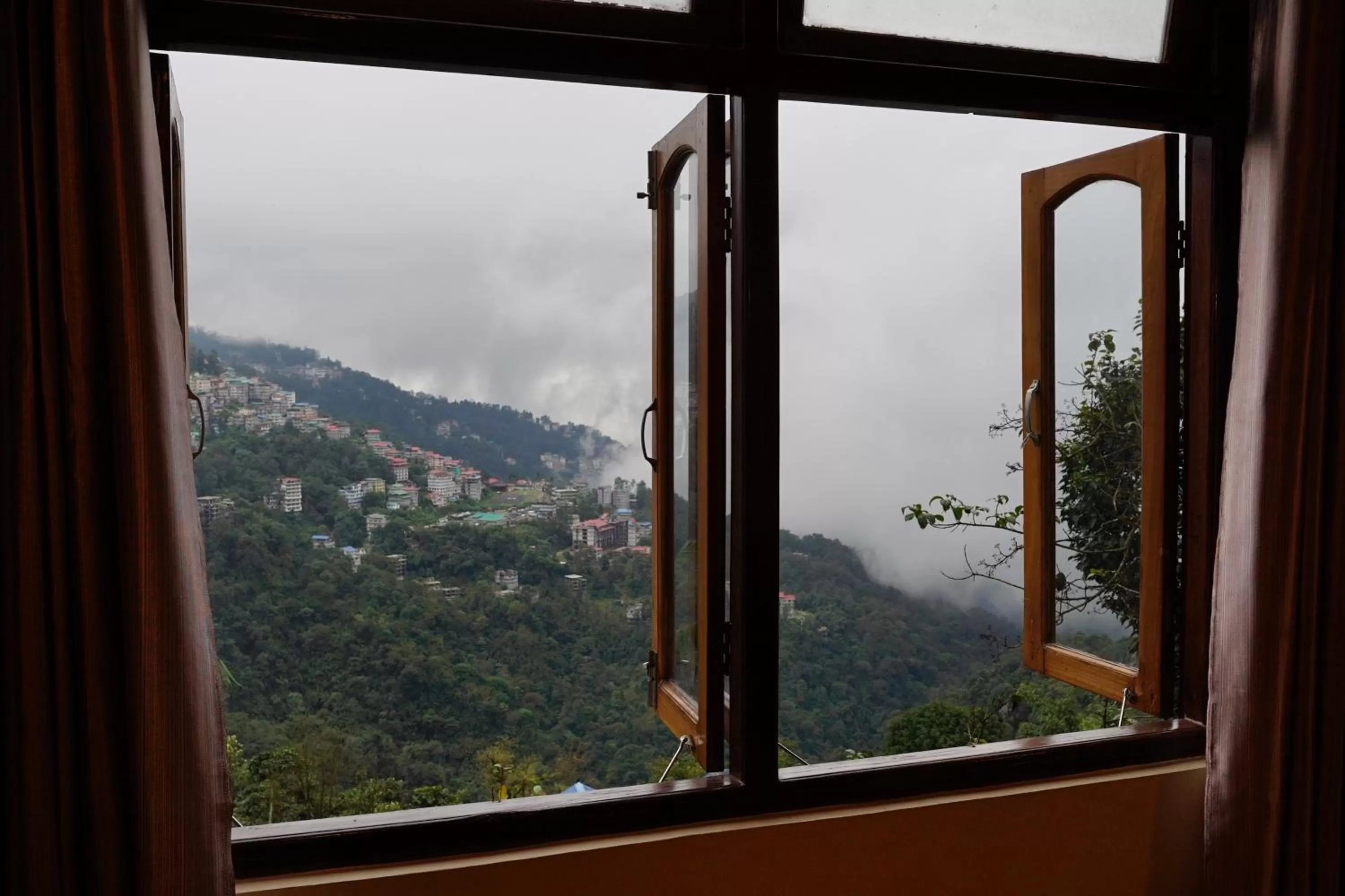 View (from property/room), Mountain View in Hotel White Lotus Gangtok