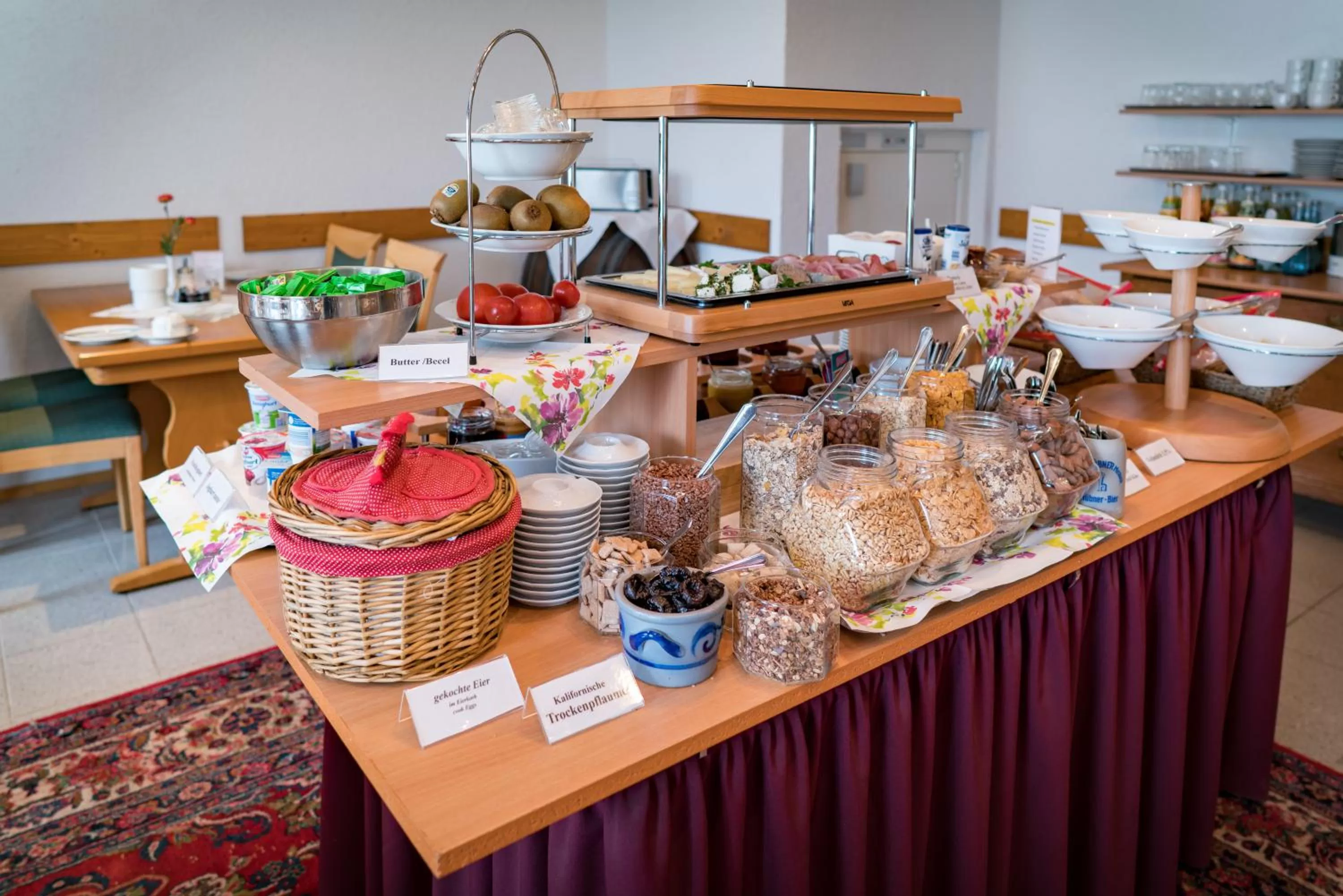 Buffet breakfast in Hotel Adler mit Gasthaus