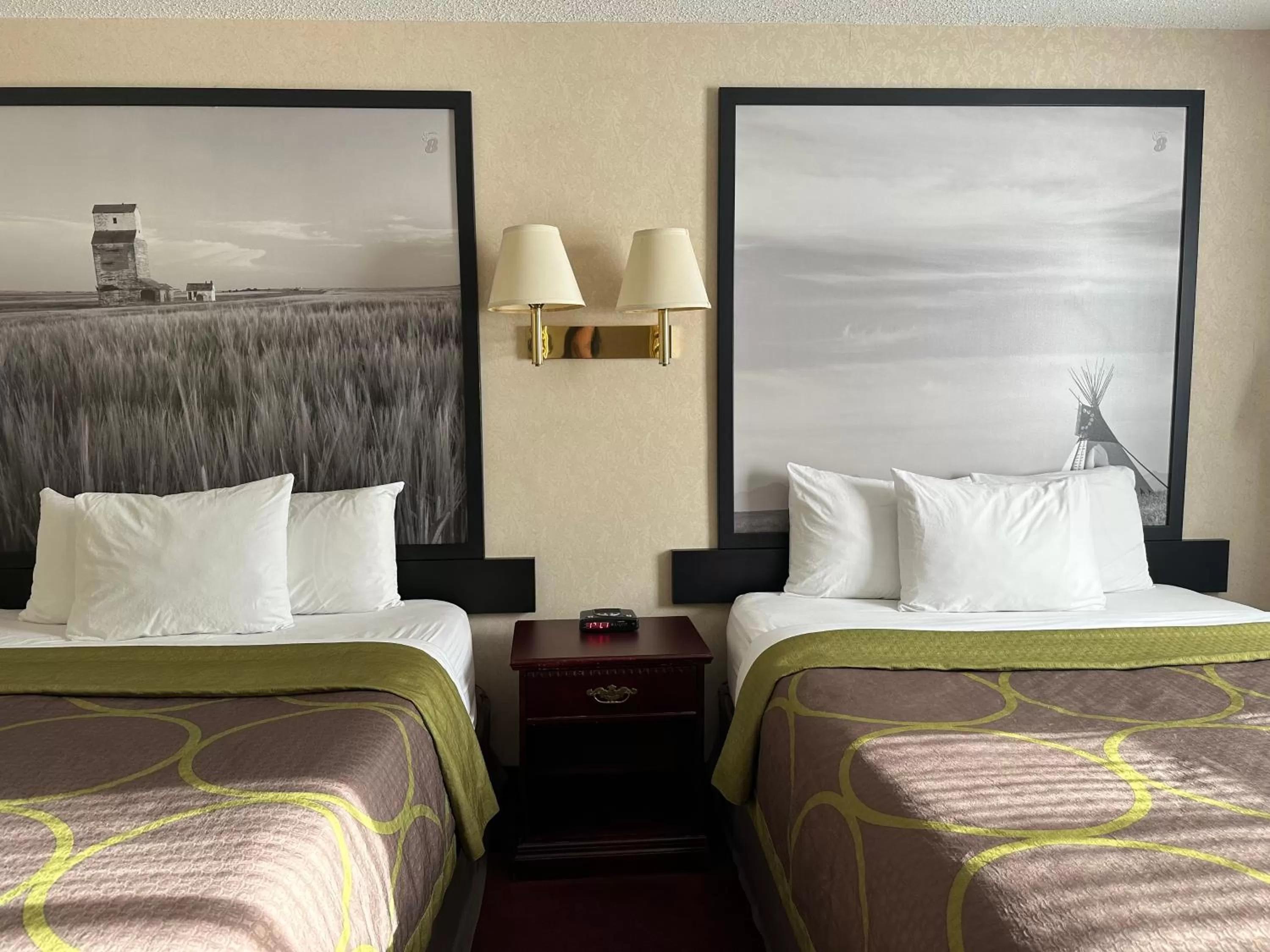 Bed in Super 8 by Wyndham Lethbridge