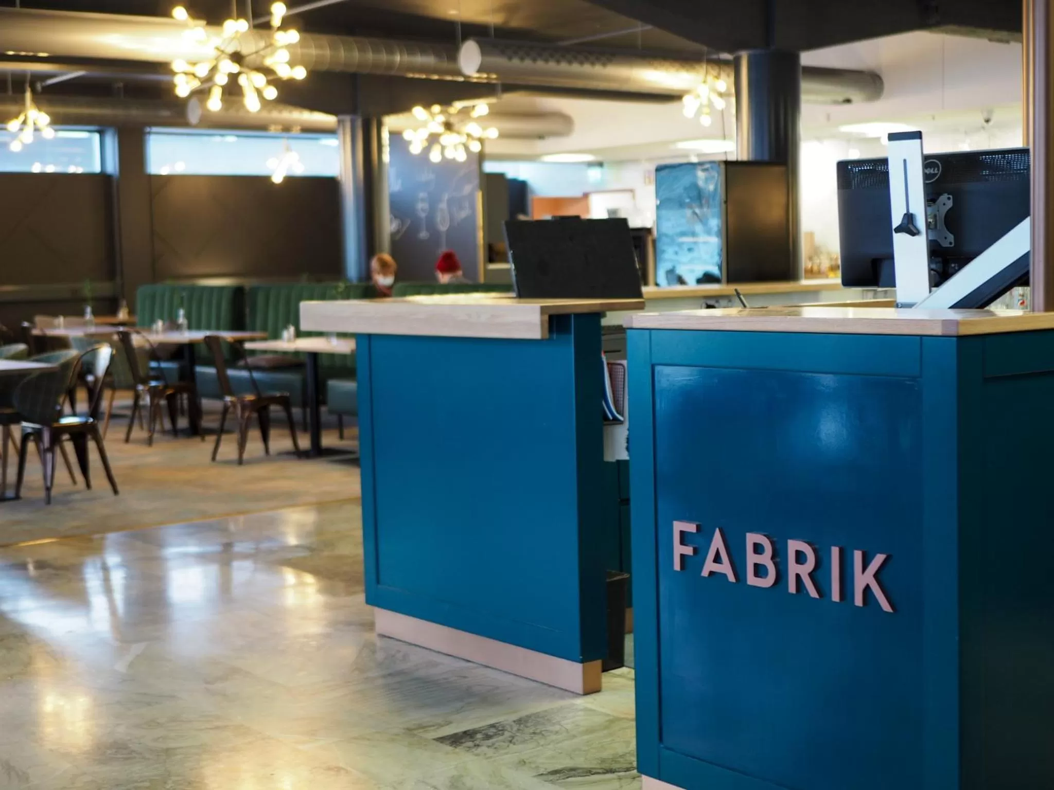Lobby or reception in Hotel Fabrik Forssa