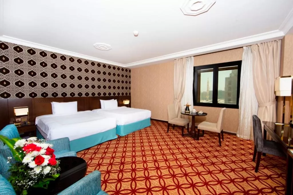 Bed in Dallah Taibah Hotel