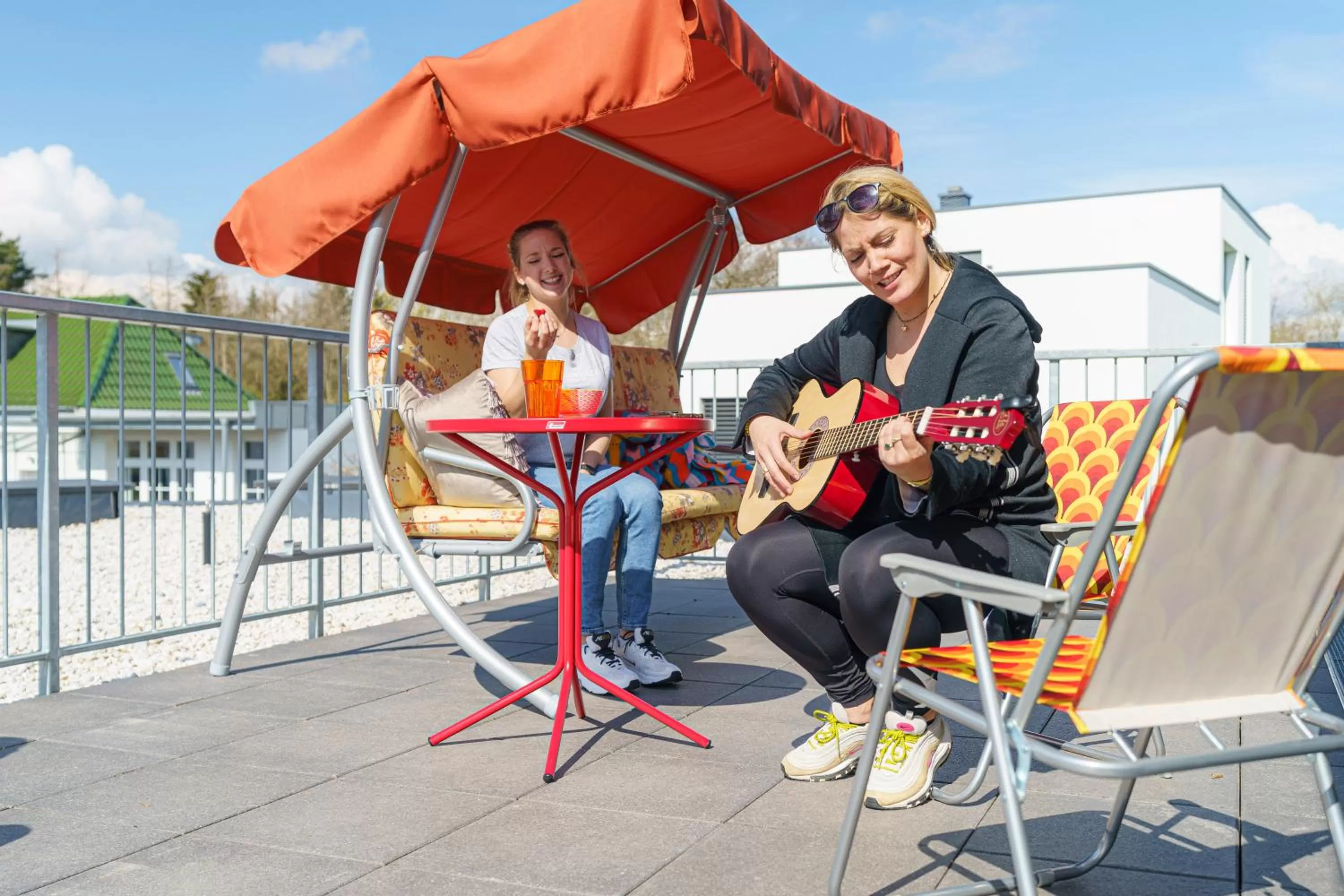 Balcony/Terrace in Tante ALMA's Bonner Hotel