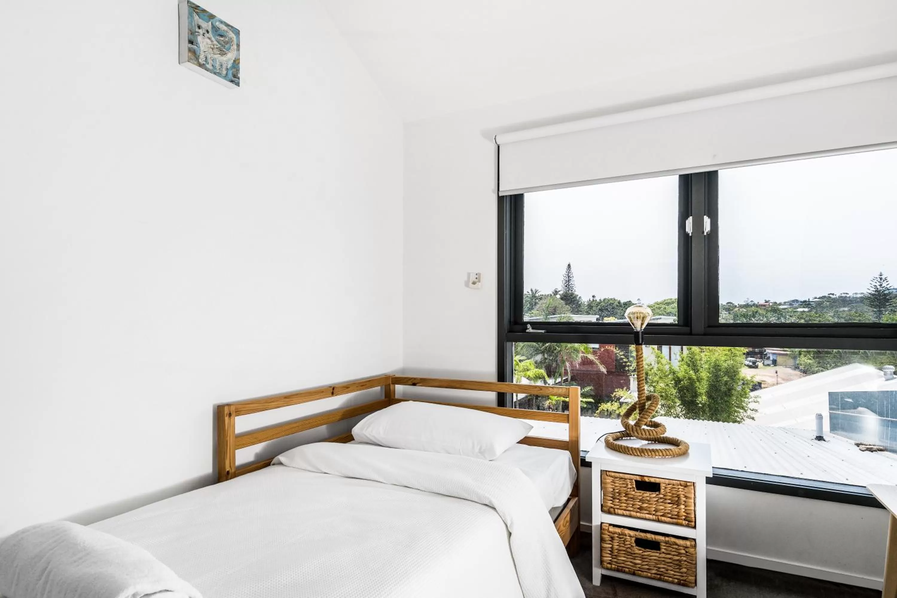 Bed in Byron Butter Factory Apartments