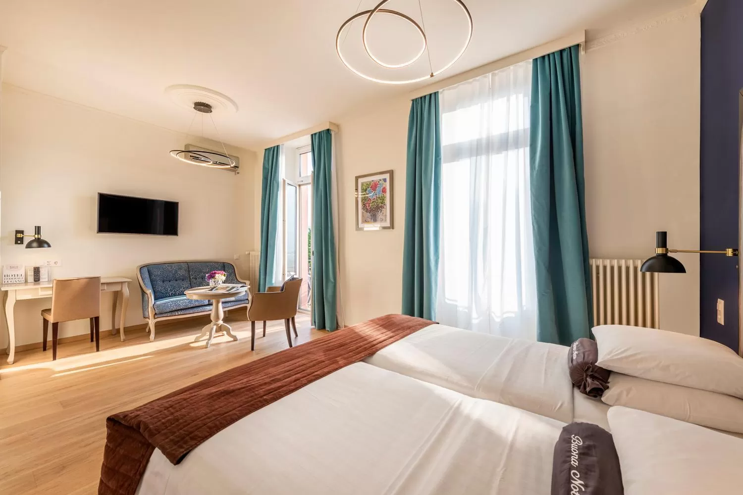 Bed in Hotel Federale