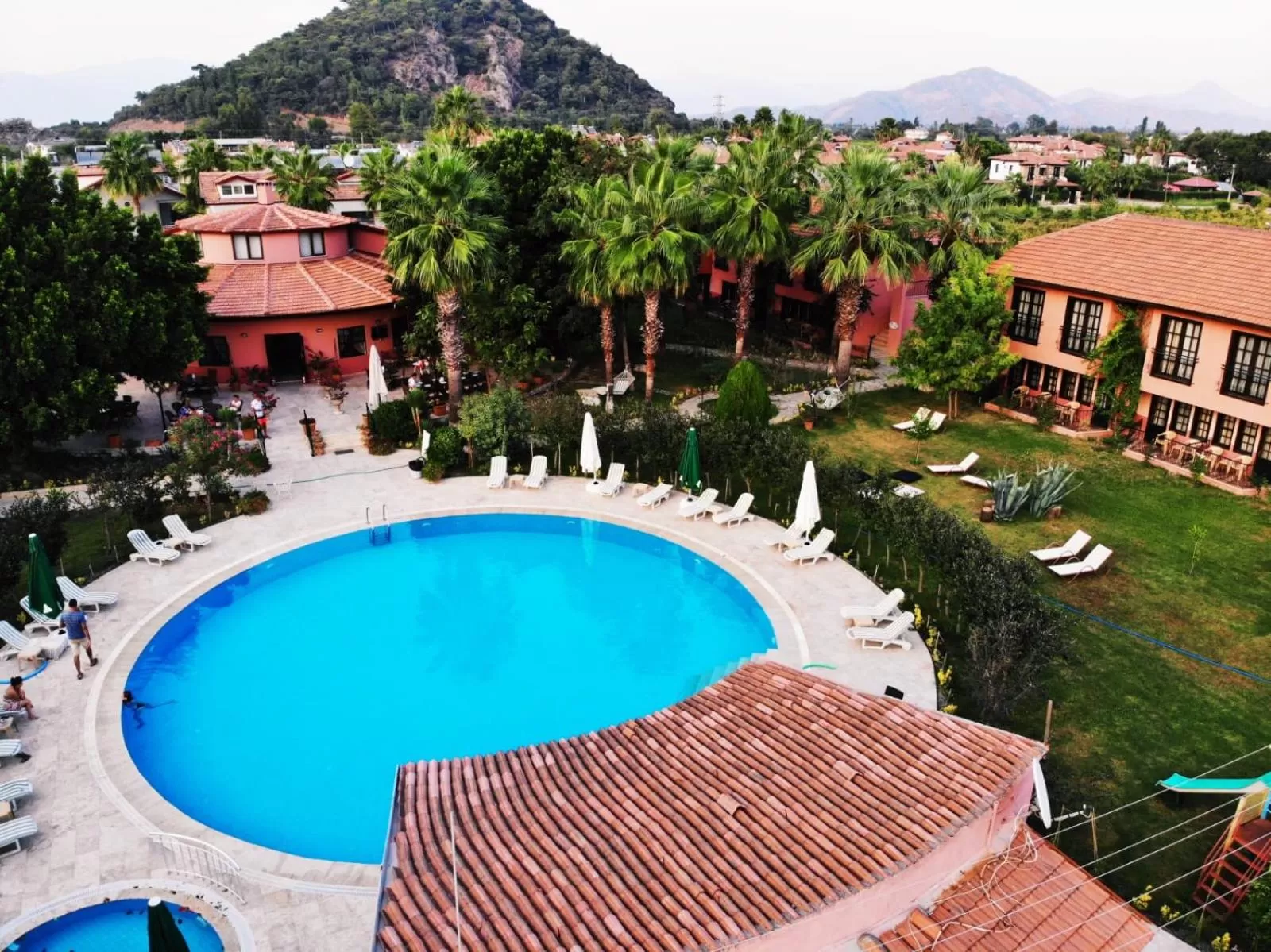 Pool view in Hotel Palme Dalyan